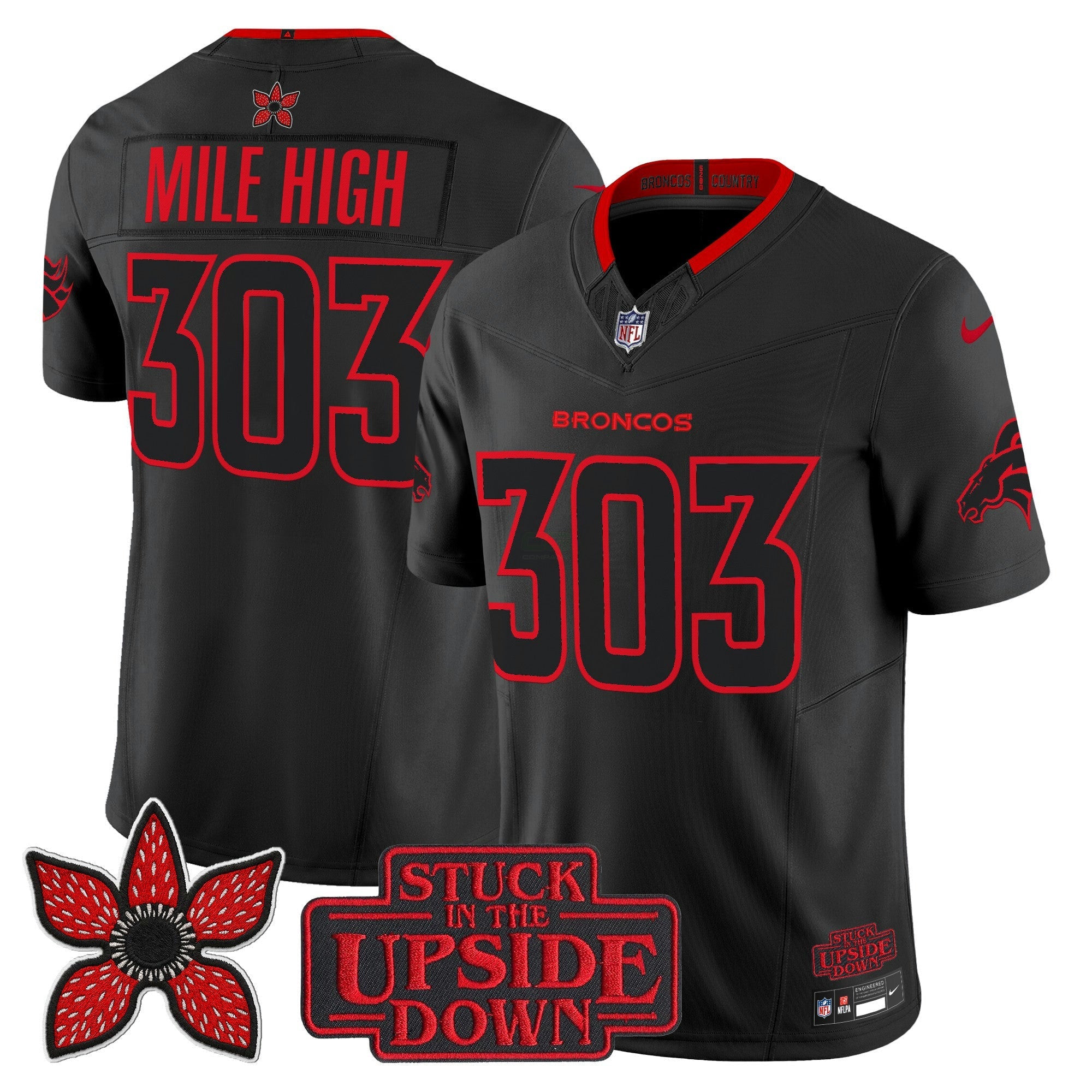 Camisa NFL Denver ‘Stranger Things Edition’ Vapor Limited Jersey