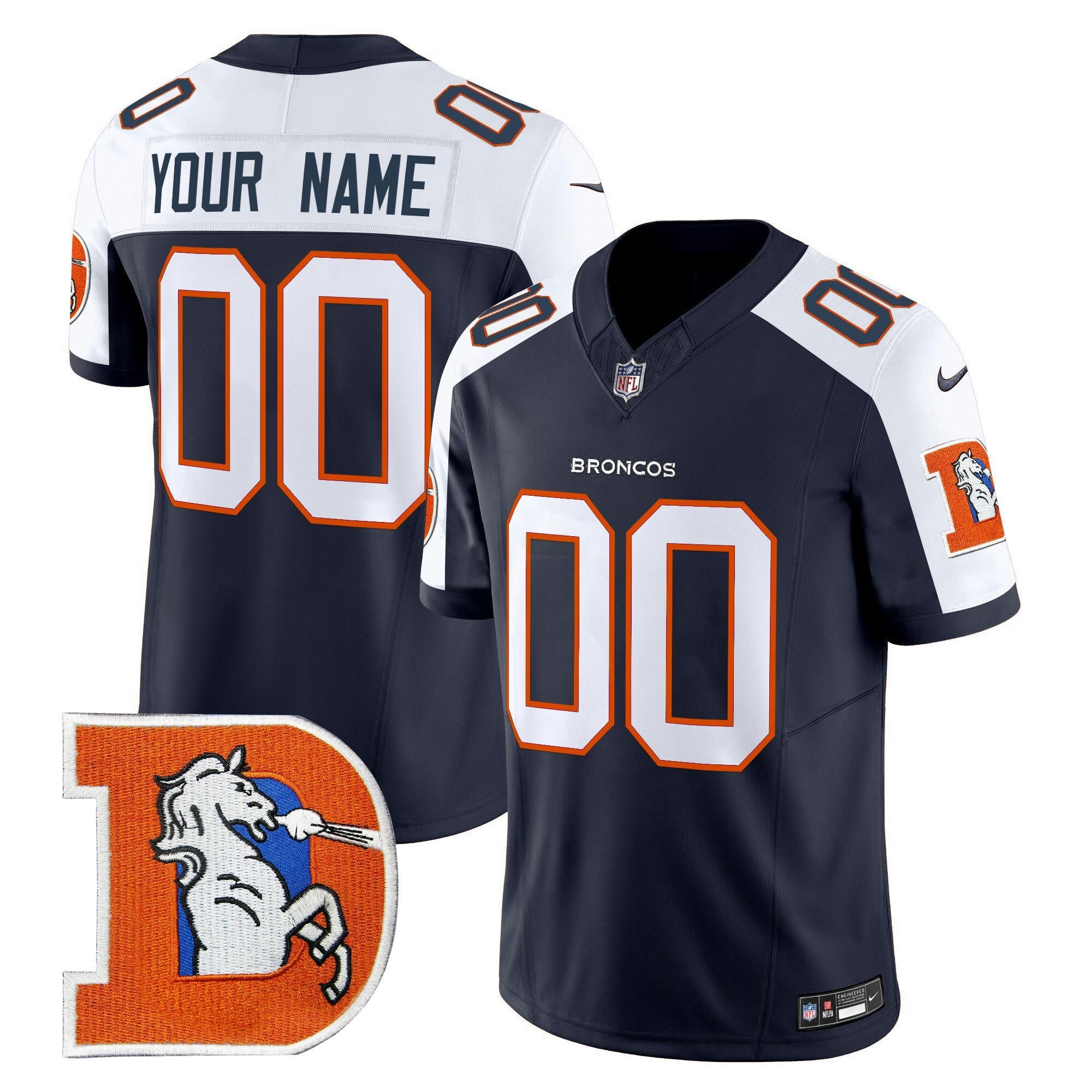 Camisa NFL Denver Throwback Vapor Limited Jersey V2
