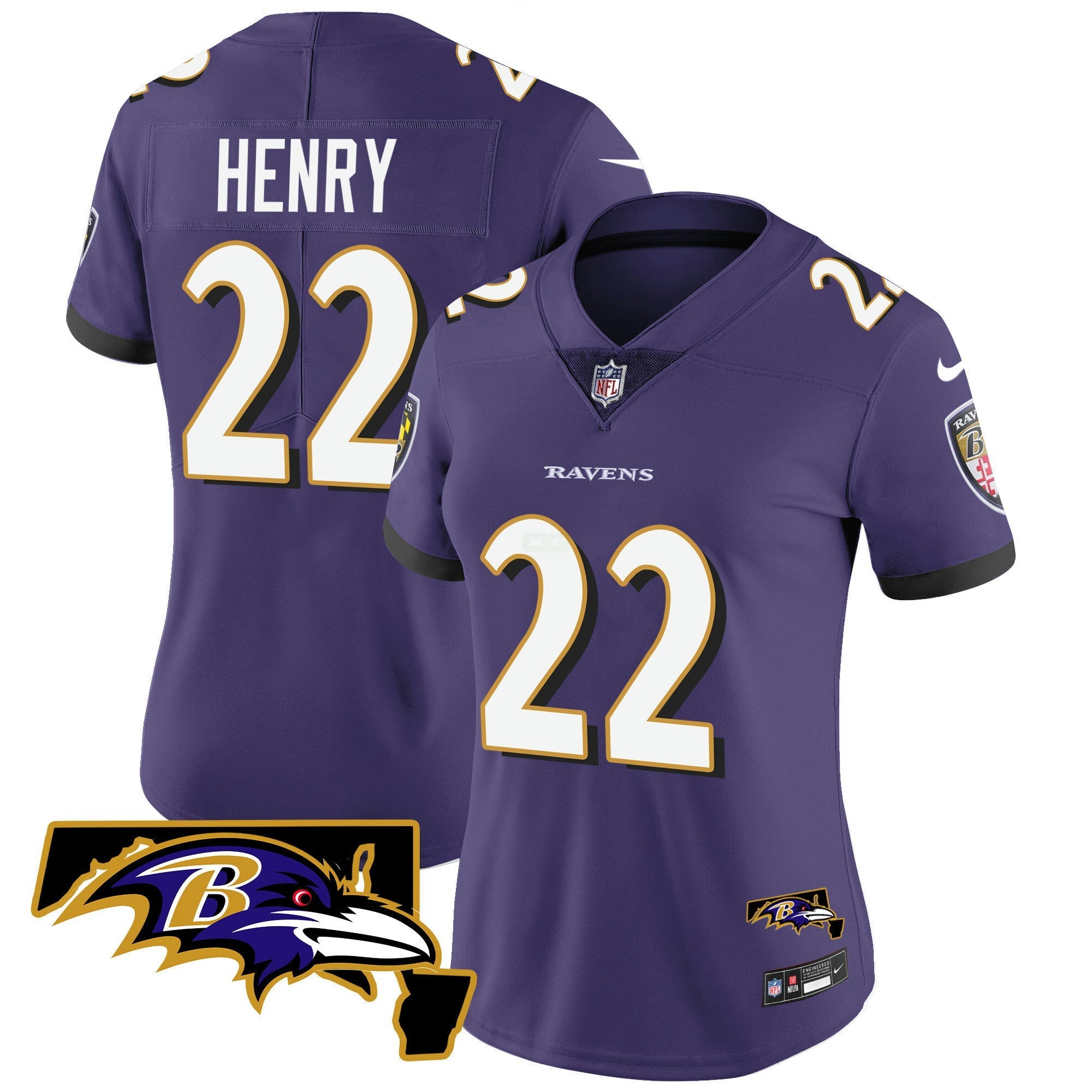 Camisa NFL Derrick Henry Maryland Patch Vapor Limited Jersey