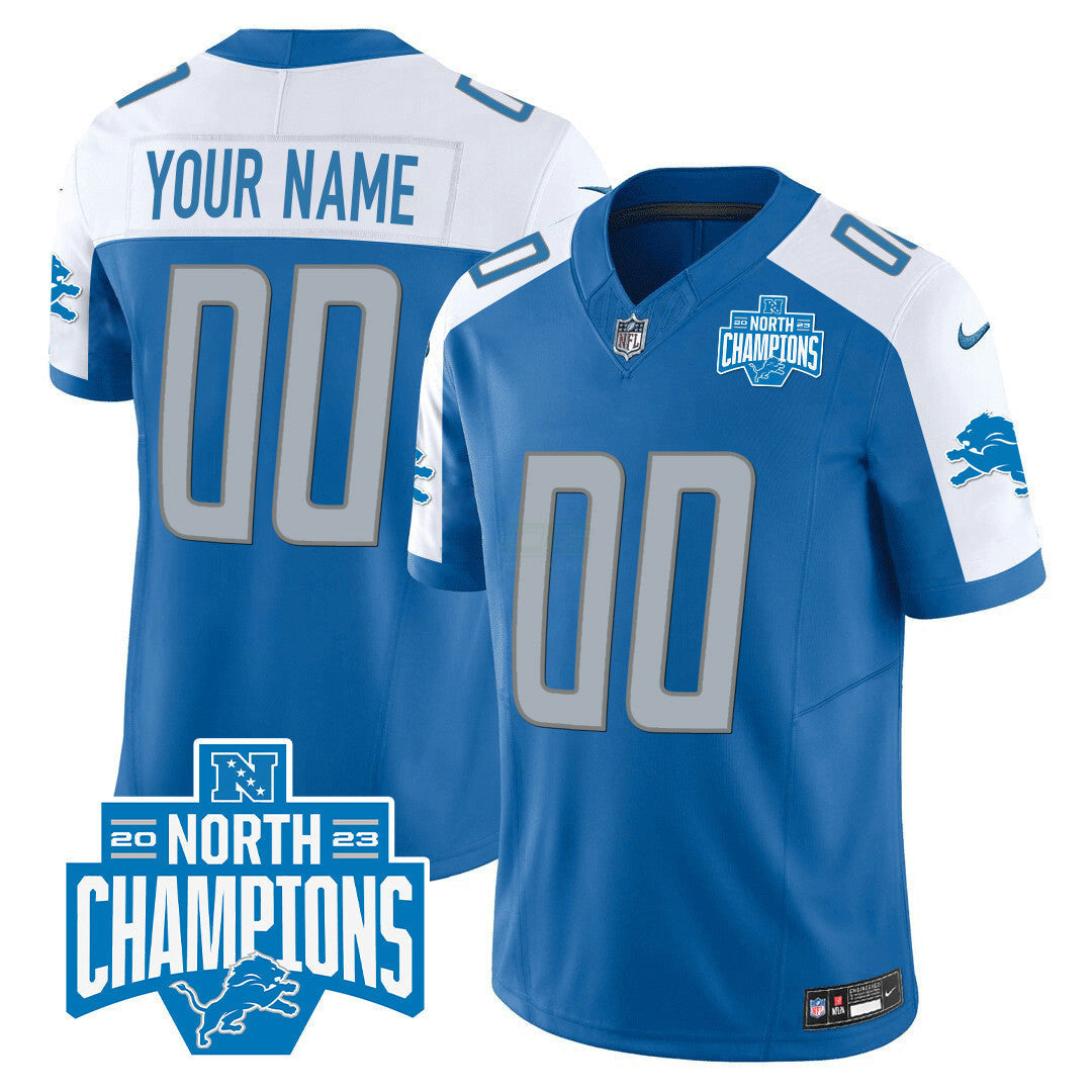Camisa NFL Detroit 2023 NFC North Division Champions Patch Vapor Jersey