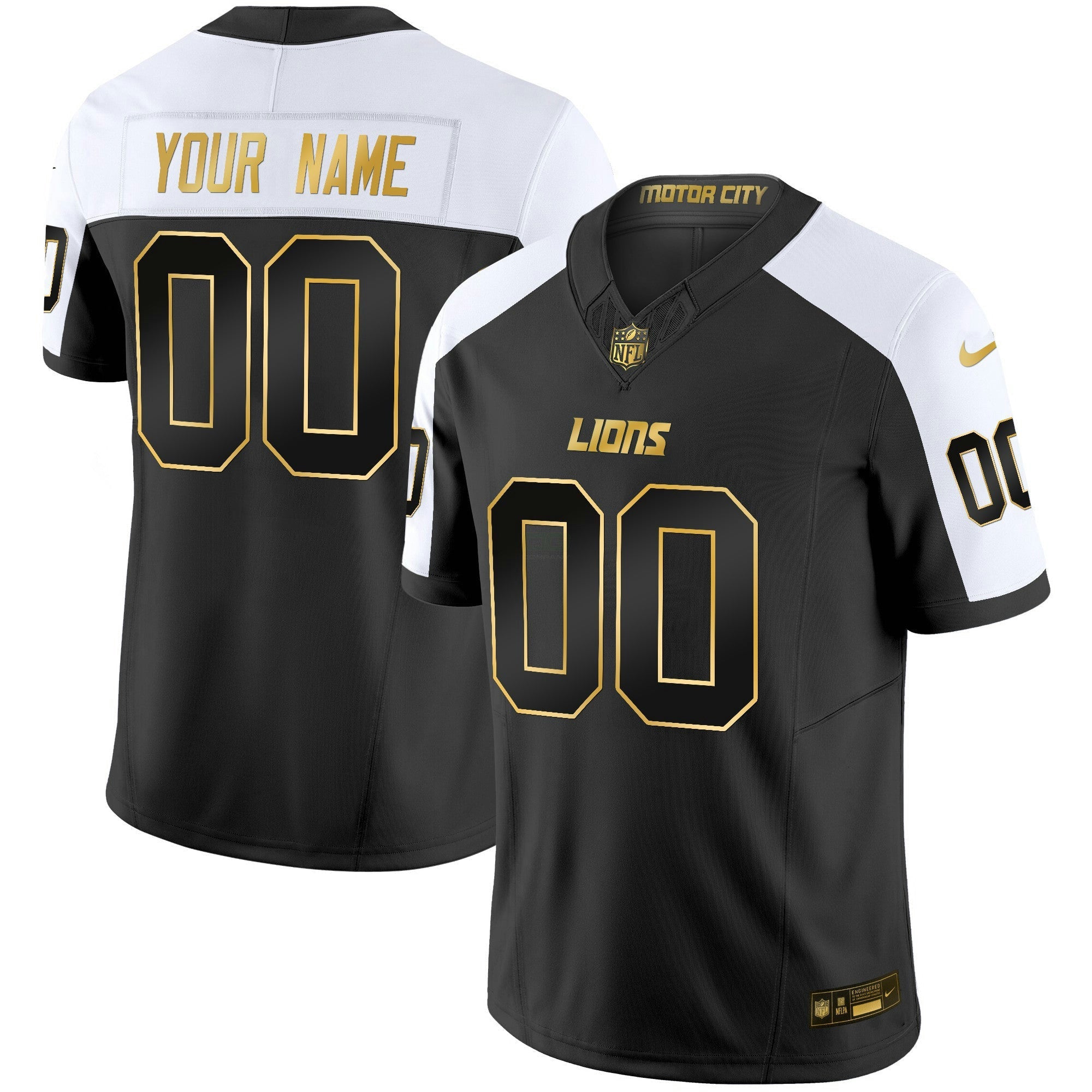 Camisa NFL Detroit 2024 Dourada Vapor Limited Jersey