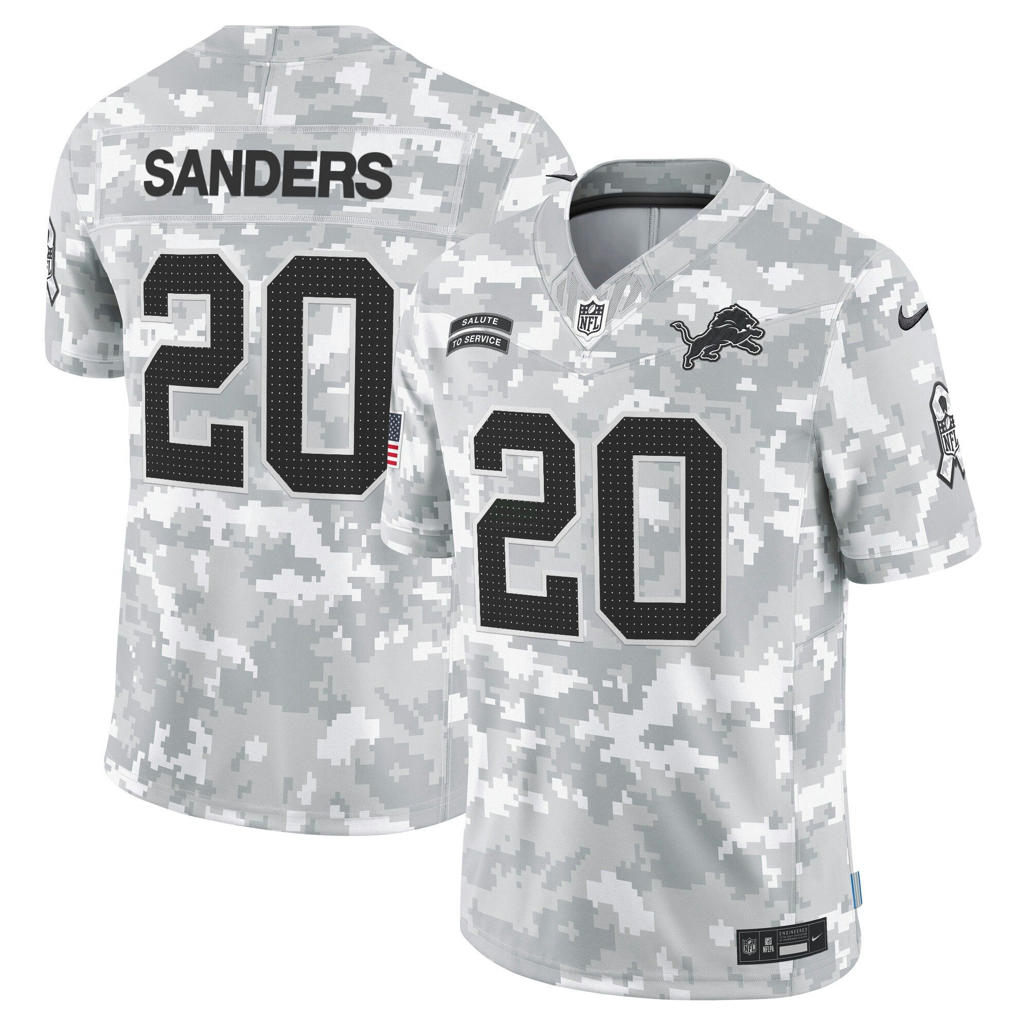 Camisa NFL Detroit 2024 Salute to Service Vapor Limited Jersey – Arctic Camo