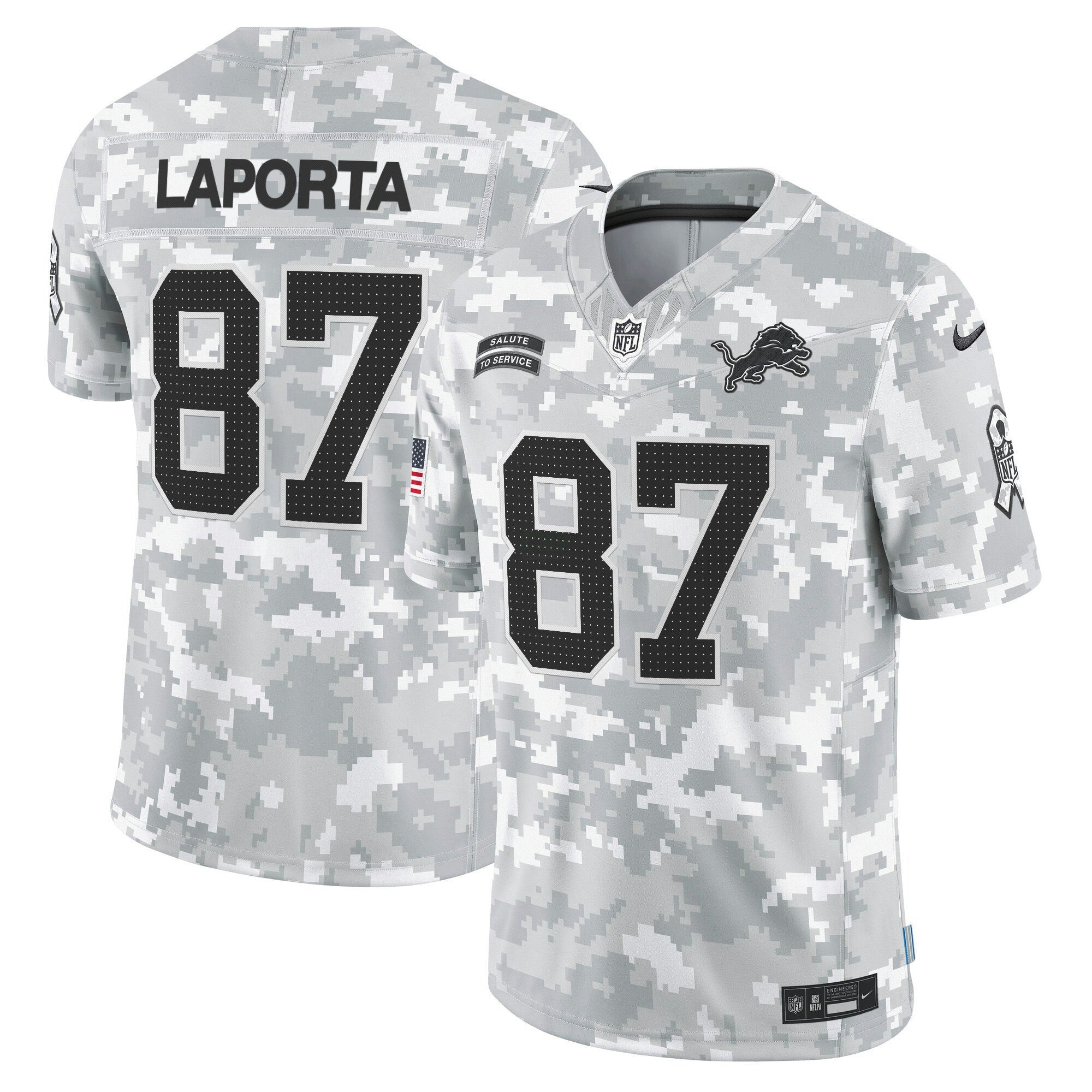 Camisa NFL Detroit 2024 Salute to Service Vapor Limited Jersey – Arctic Camo