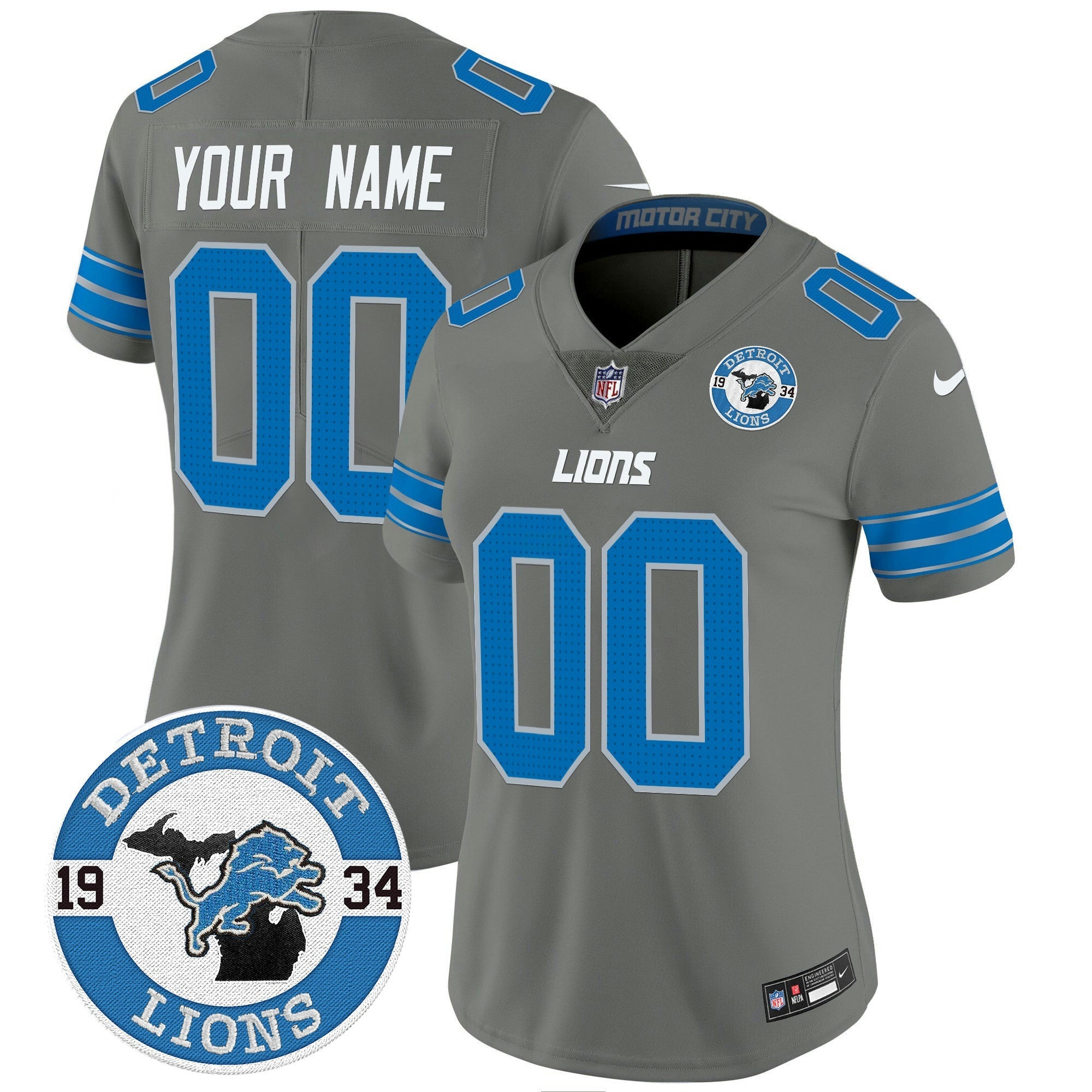 Camisa NFL Detroit 2024 Vapor Limited Jersey – Est. 1934 Patch