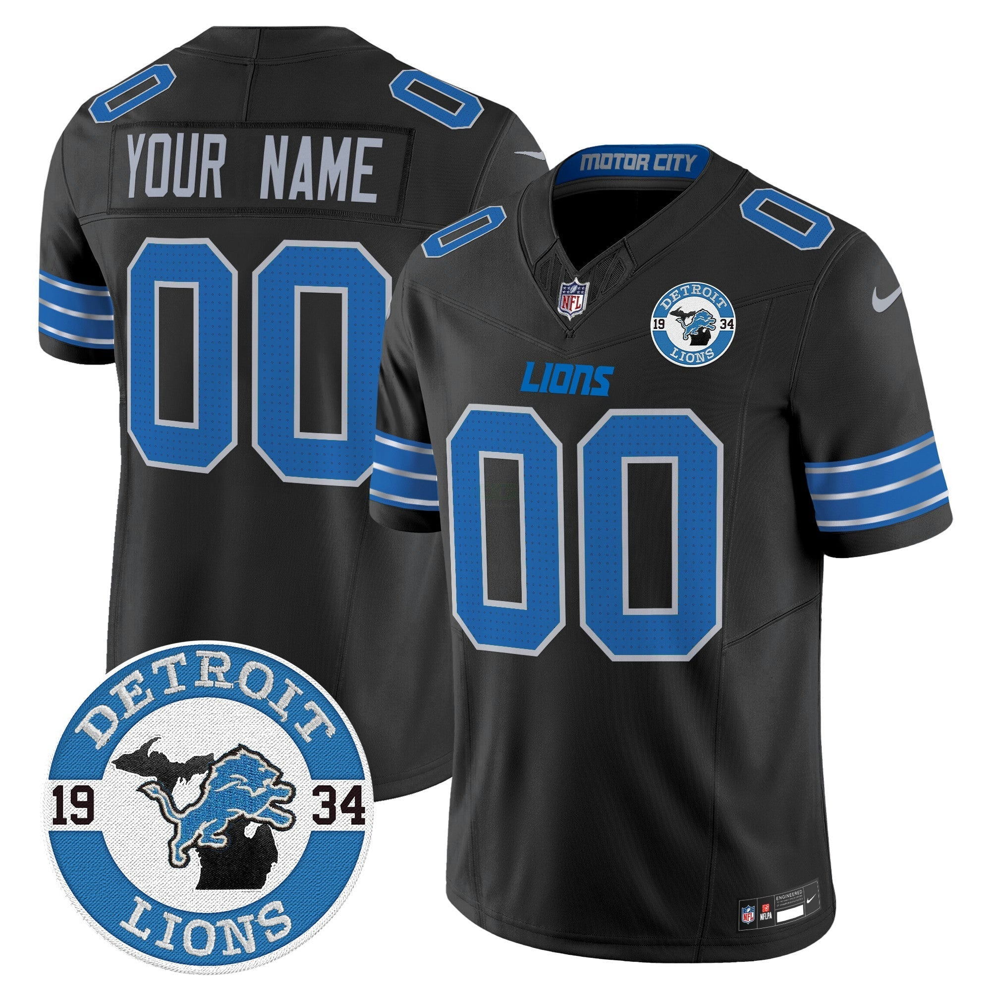 Camisa NFL Detroit 2024 Vapor Limited Jersey – Est. 1934 Patch