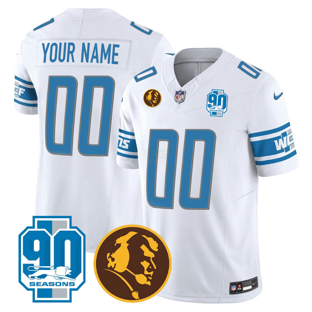 Camisa NFL Detroit 90th & John Madden Patch Jersey