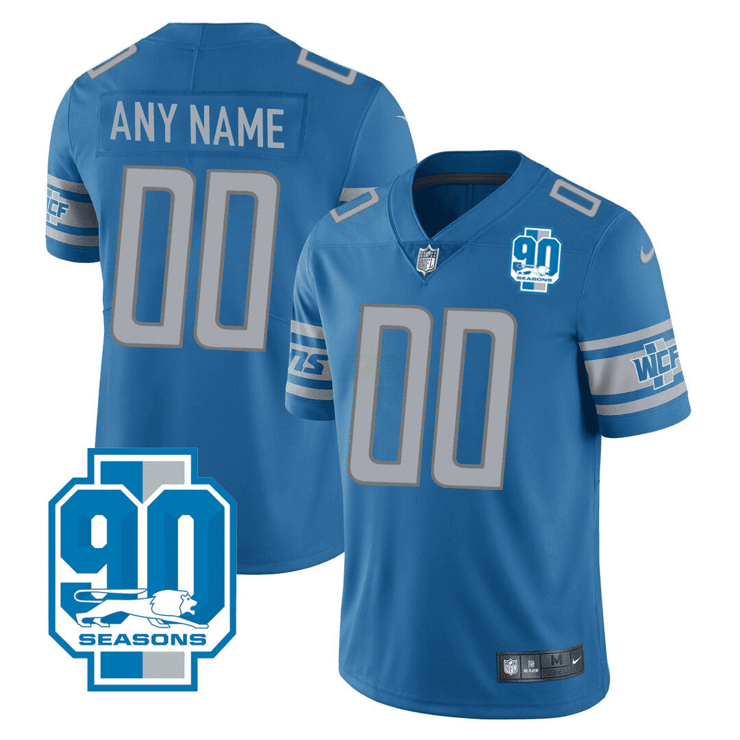 Camisa NFL Detroit 90th Year Patch Jersey