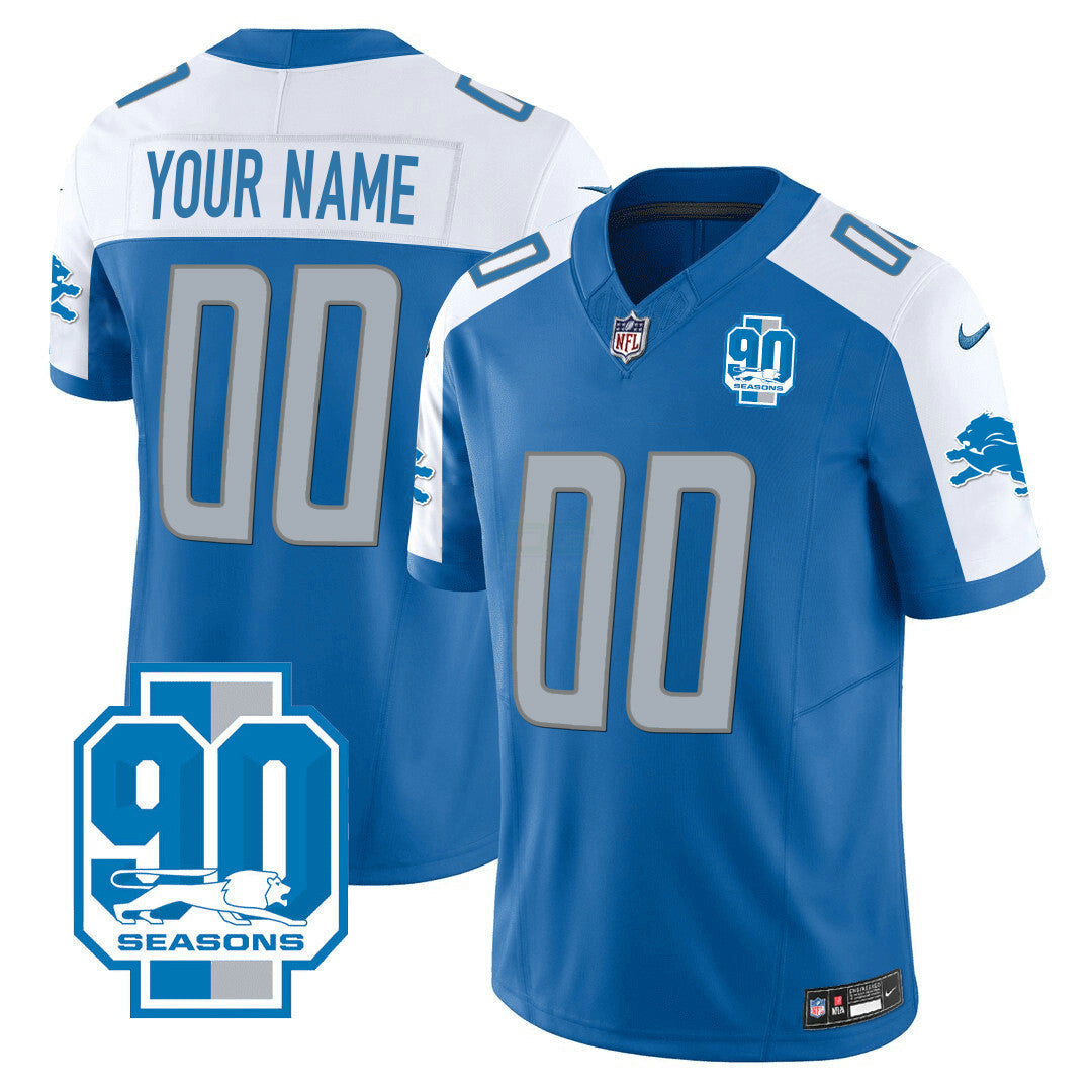 Camisa NFL Detroit 90th Year Patch Jersey