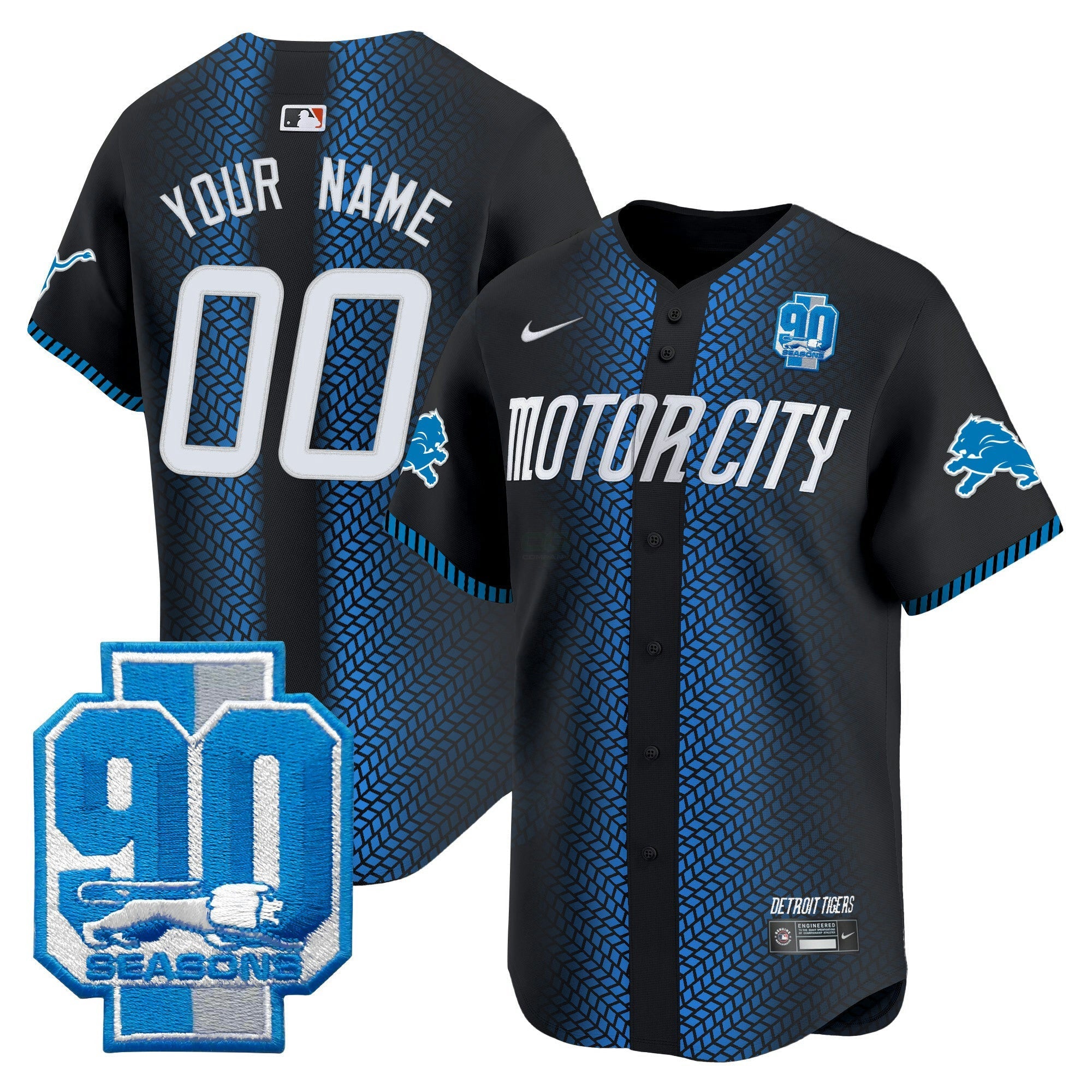 Camisa NFL Detroit 90th Year Patch Vapor Premier Limited Jersey