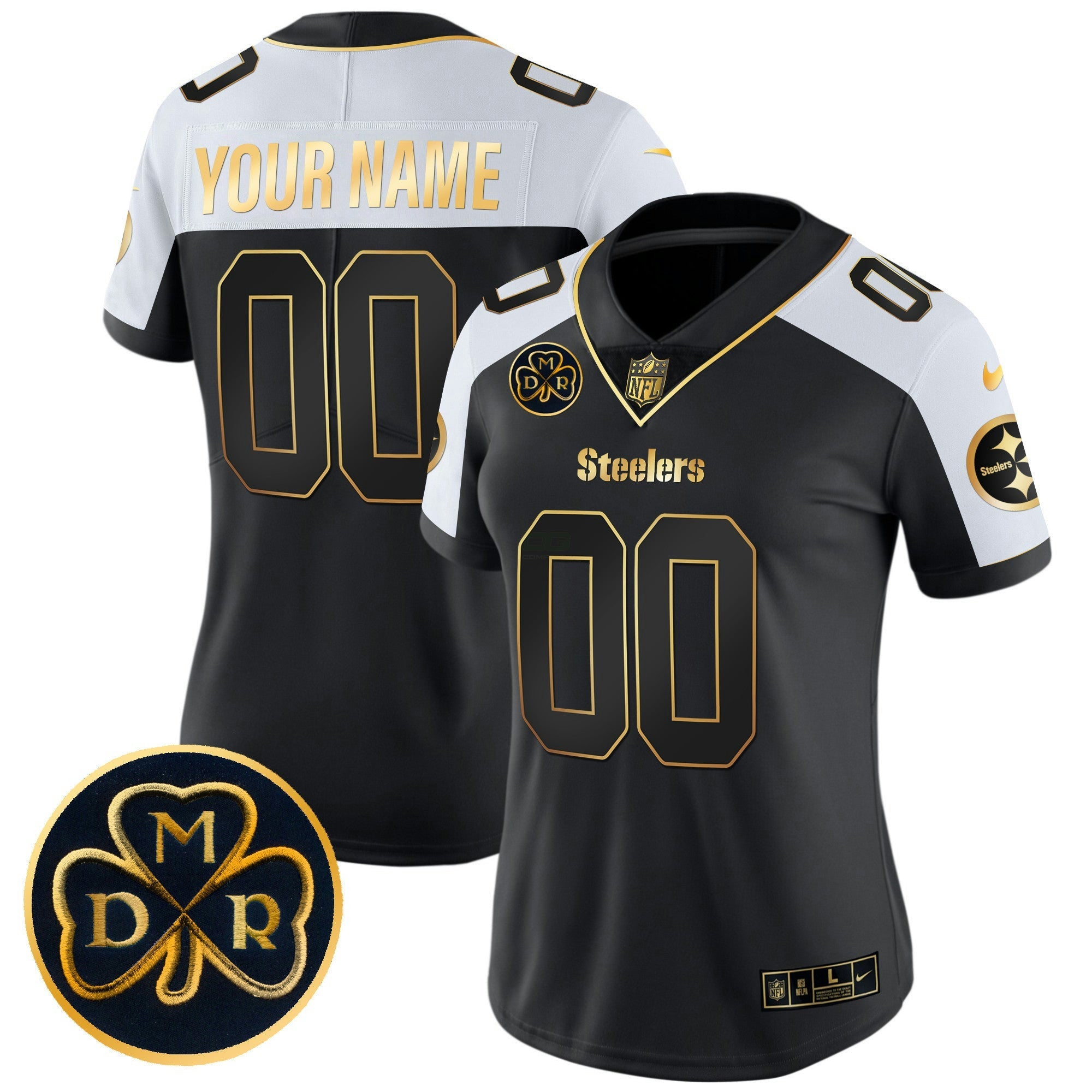 Camisa NFL DMR Patch Dourada Vapor Limited Jersey