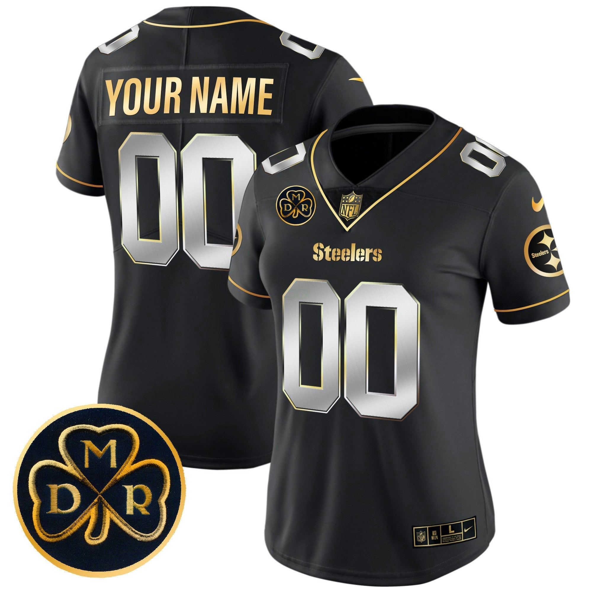 Camisa NFL DMR Patch Dourada Vapor Limited Jersey