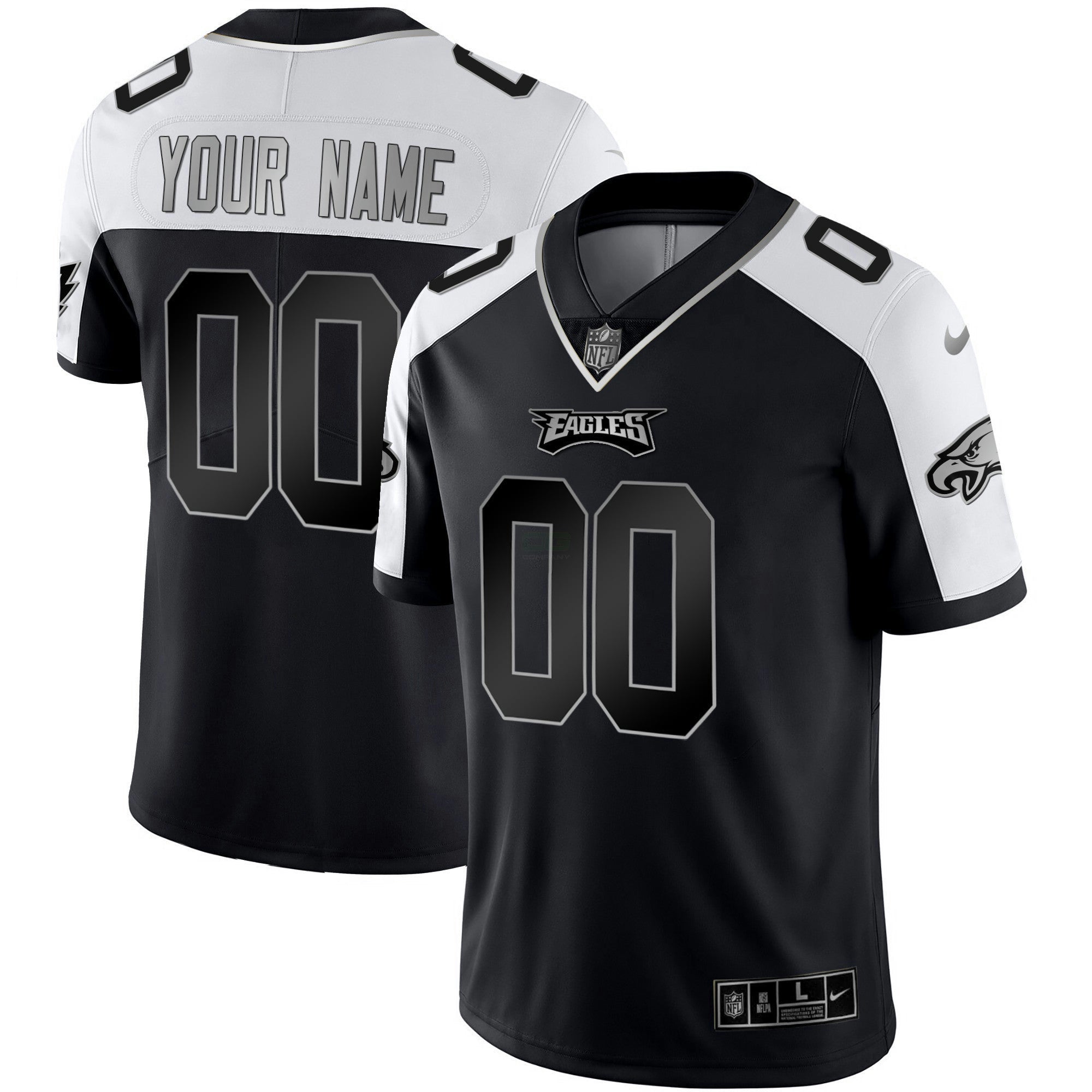 Camisa NFL Dourada & Split Custom Name and Number
