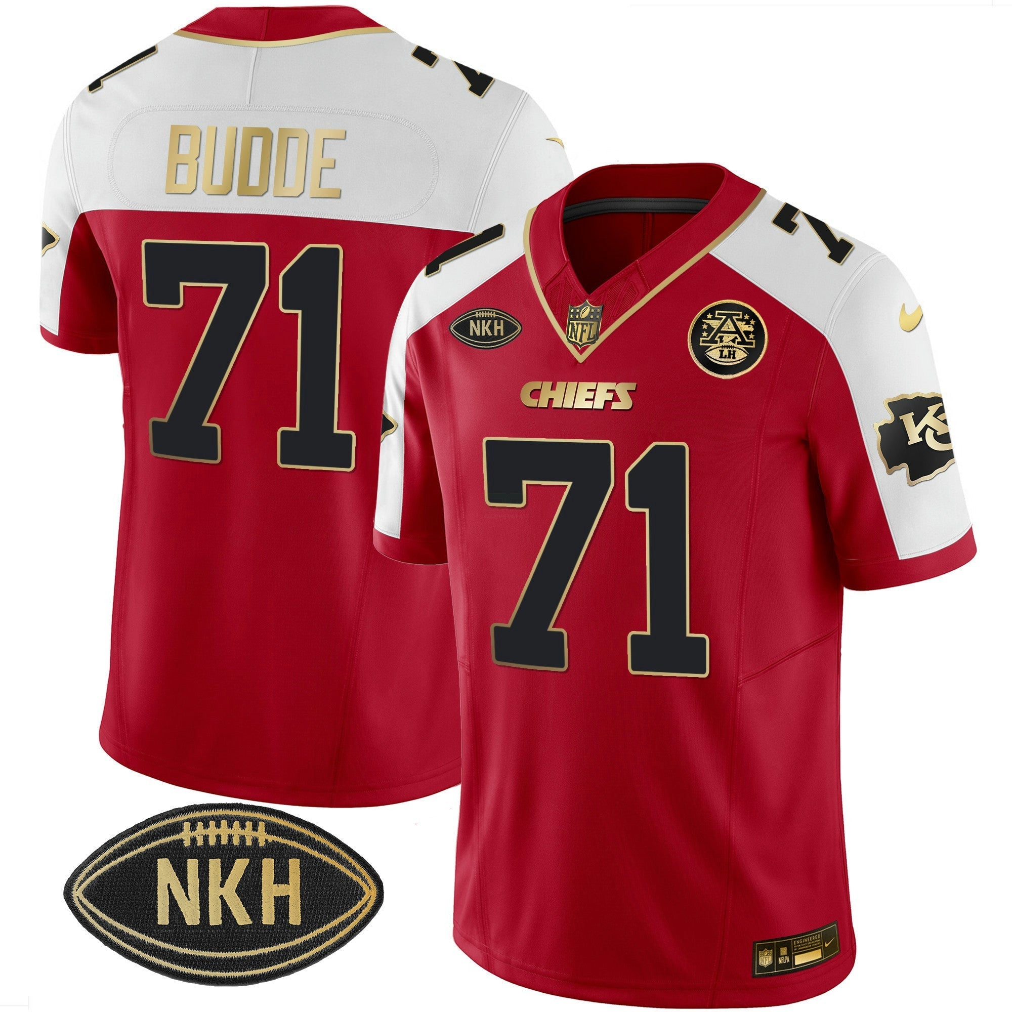 Camisa NFL Ed Budde Gold Vapor Jersey