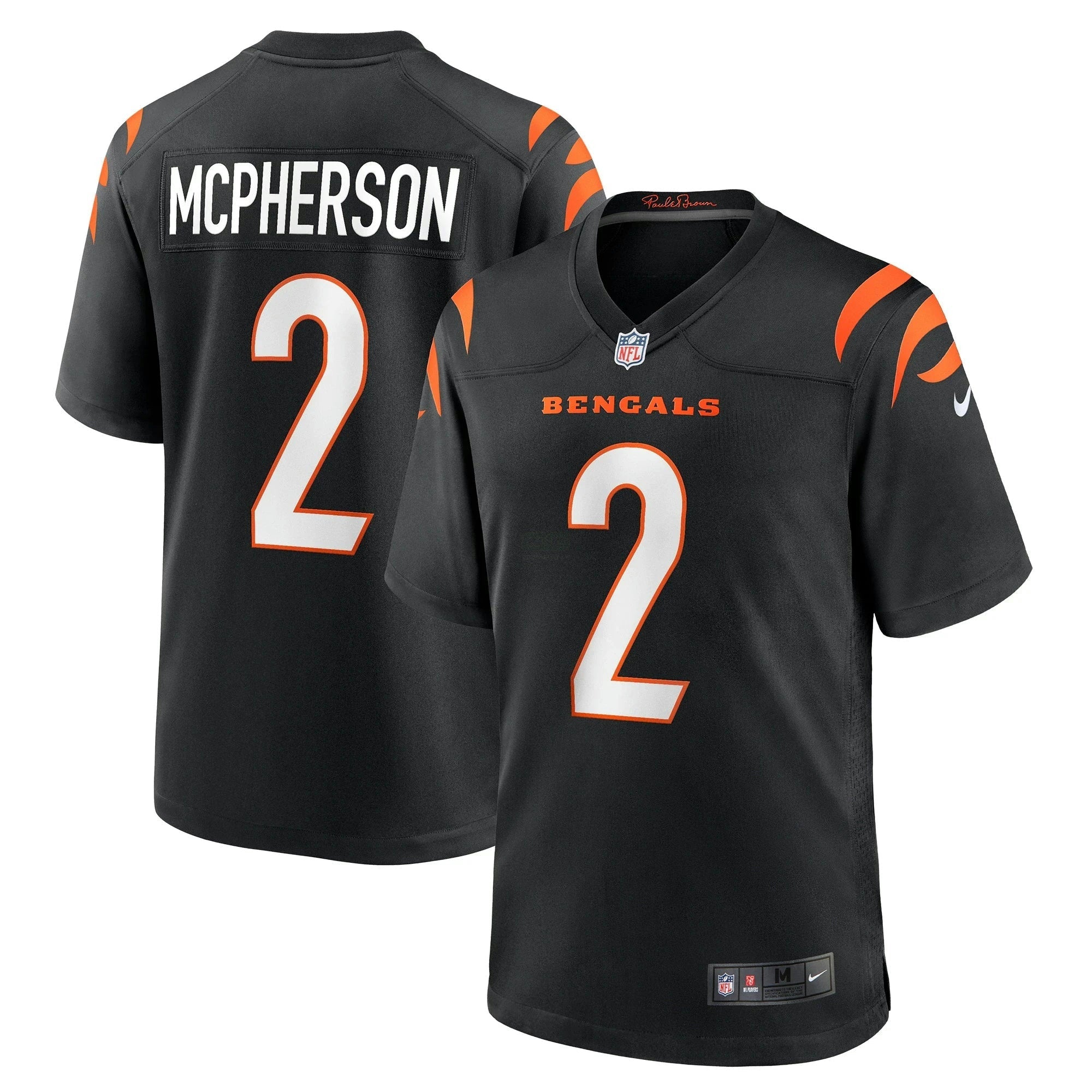 Camisa NFL Evan McPherson Cincinnati Black Jersey - Evan McPherson