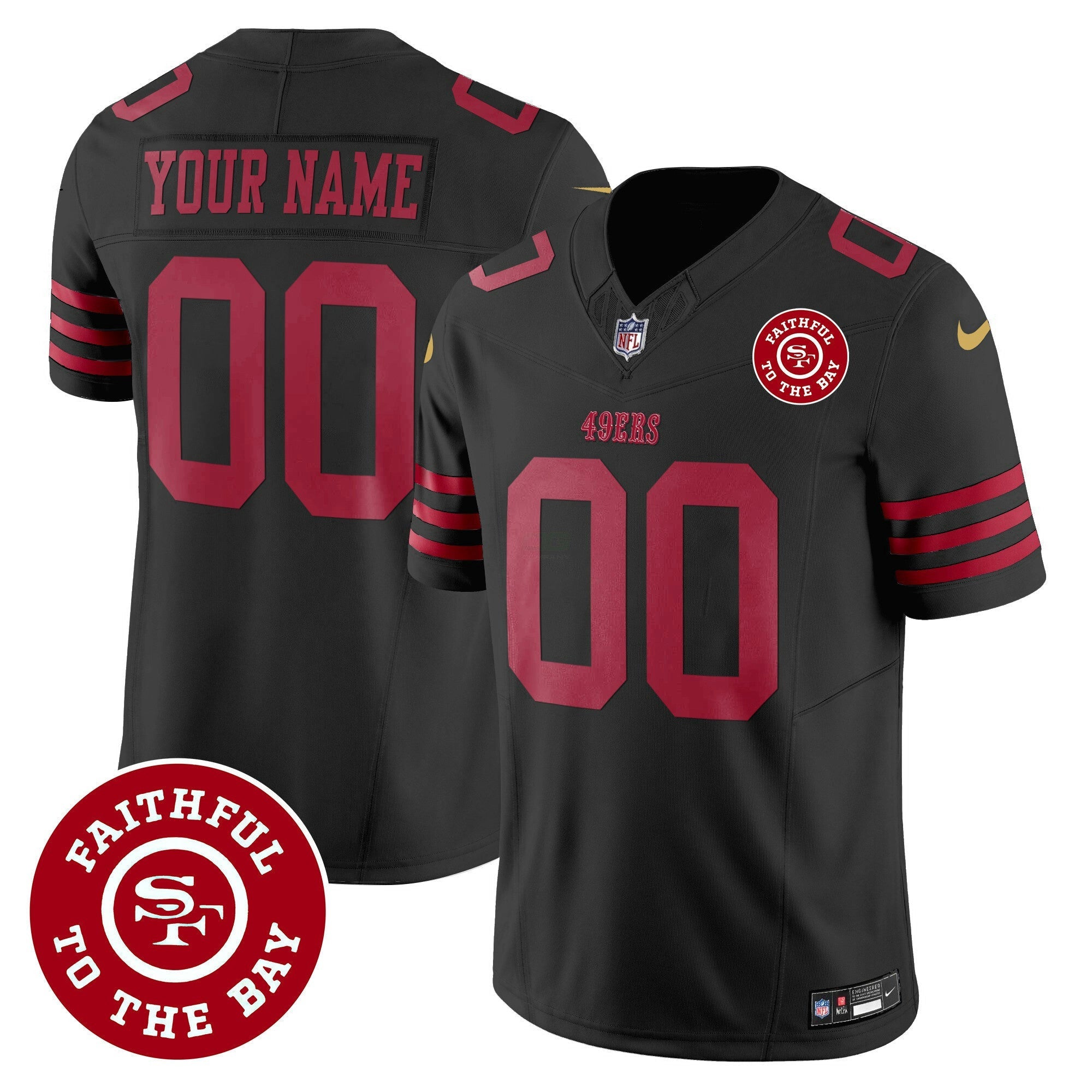 Camisa NFL Faithful To The Bay Patch Vapor Jersey