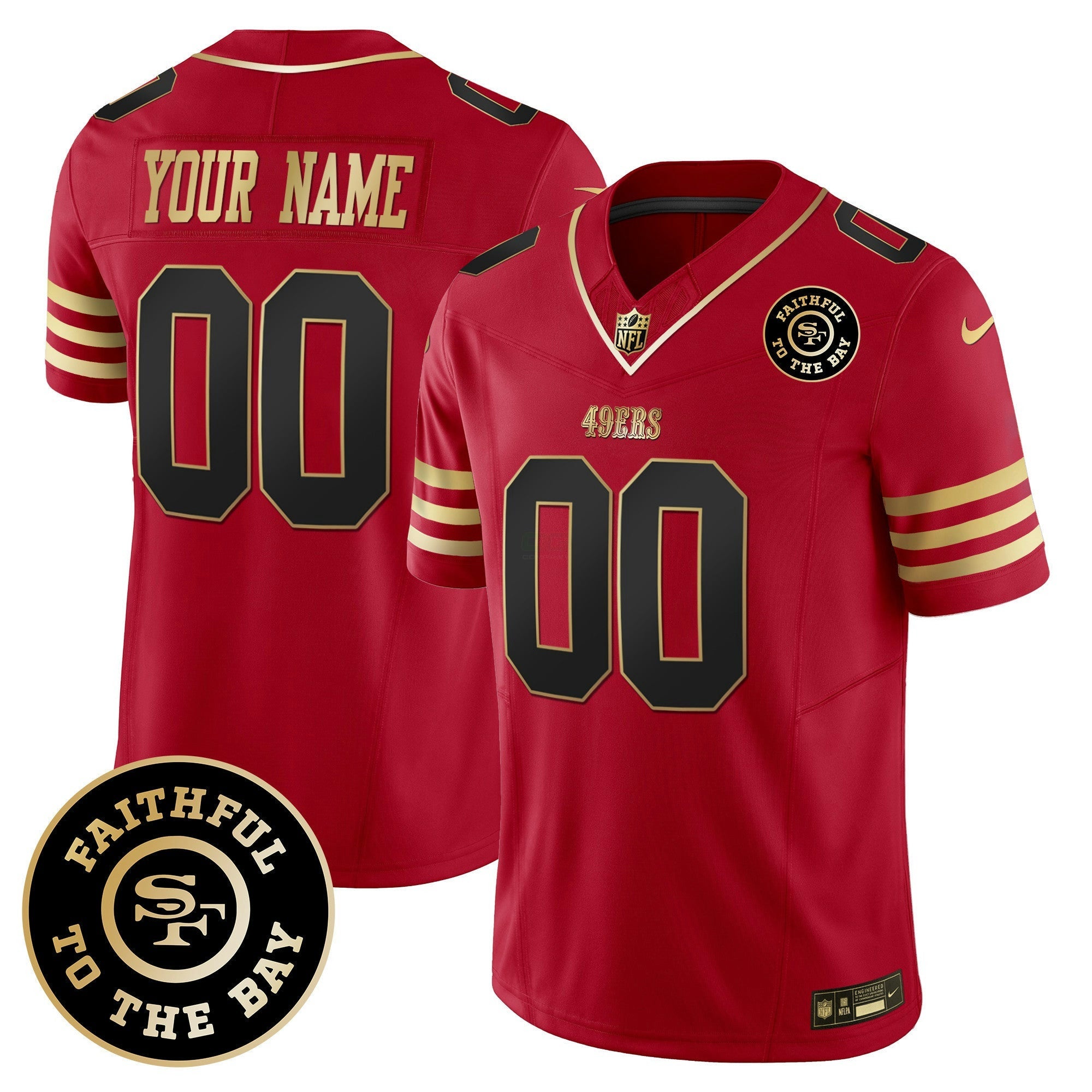 Camisa NFL Faithful To The Bay Patch Vapor Jersey V5