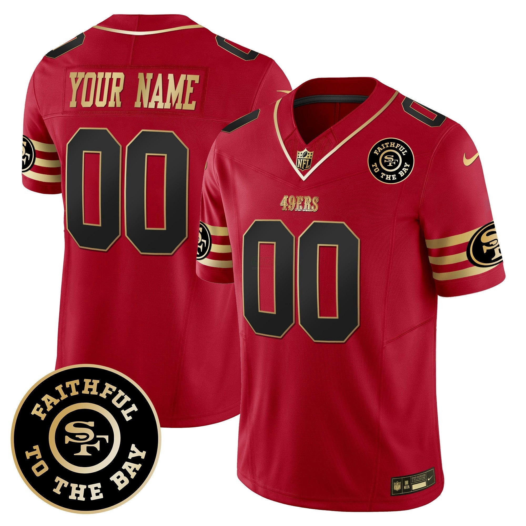 Camisa NFL Faithful To The Bay Patch Vapor Limited Jersey V6