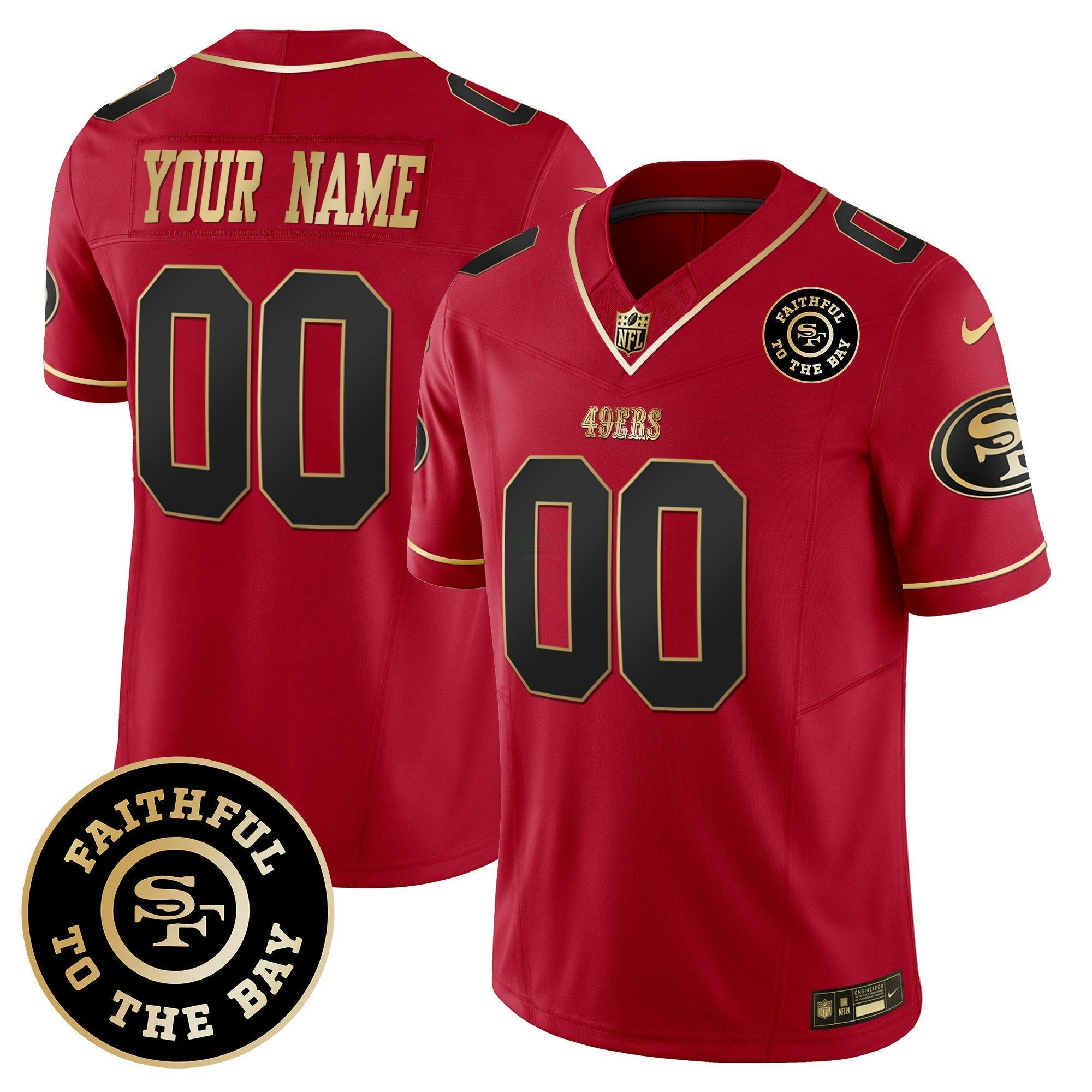 Camisa NFL Faithful To The Bay Patch Vapor Limited Jersey V7