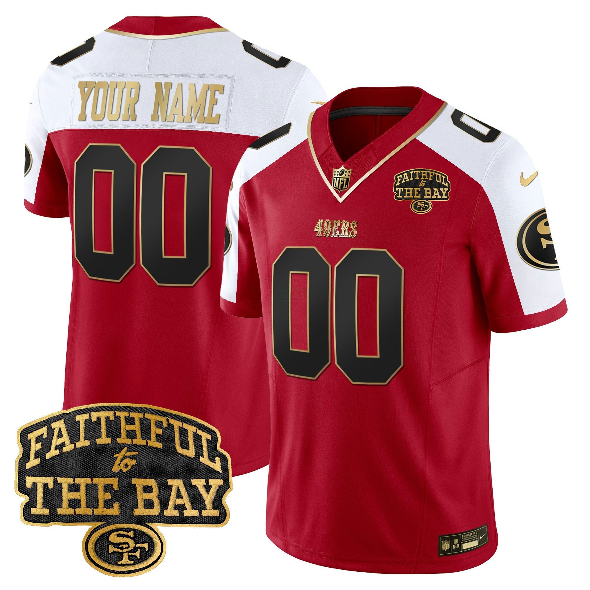 Camisa NFL Faithful To The Bay Patch Vapor Limited Jersey V8