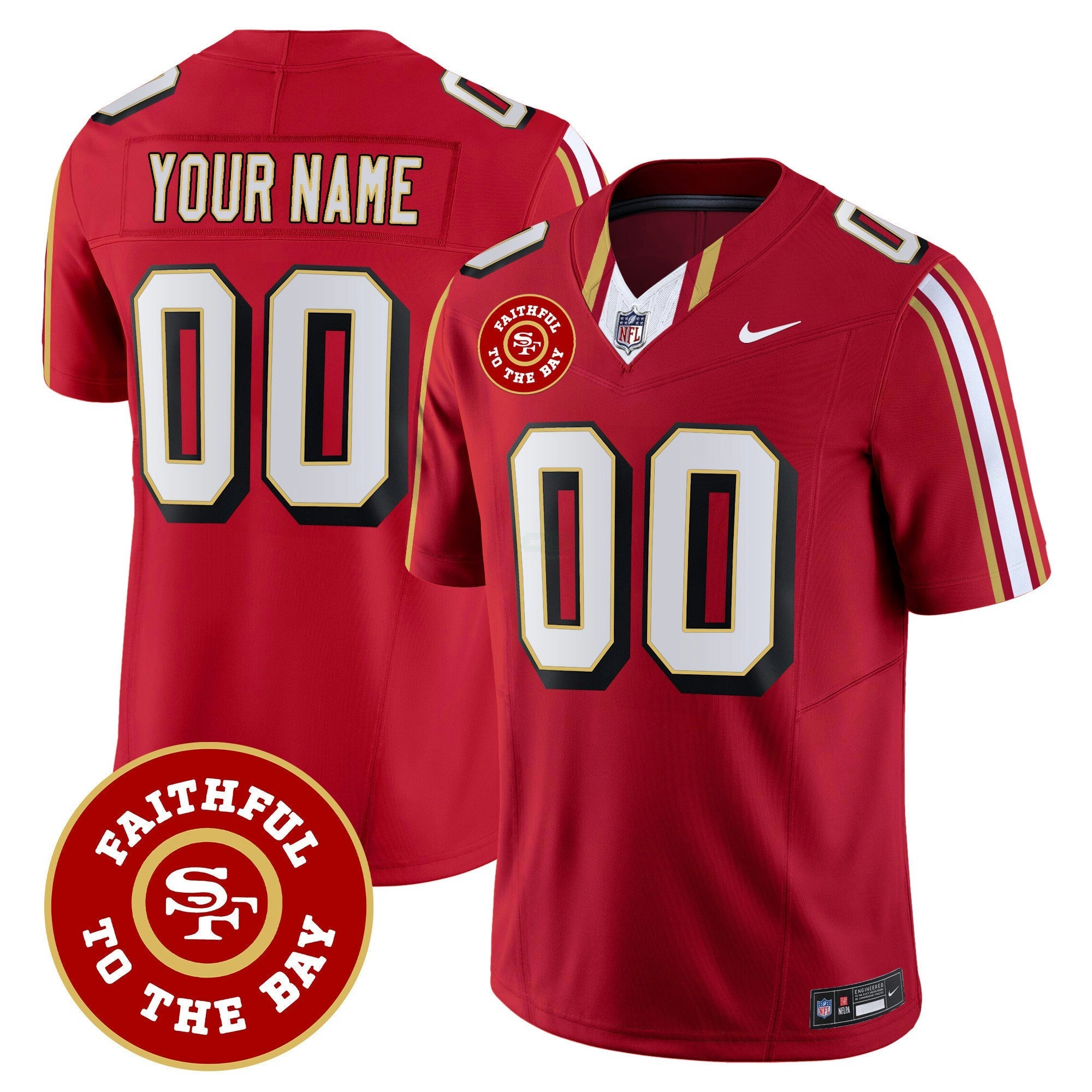 Camisa NFL Faithful To The Bay Patch Vapor Limited Jersey V9