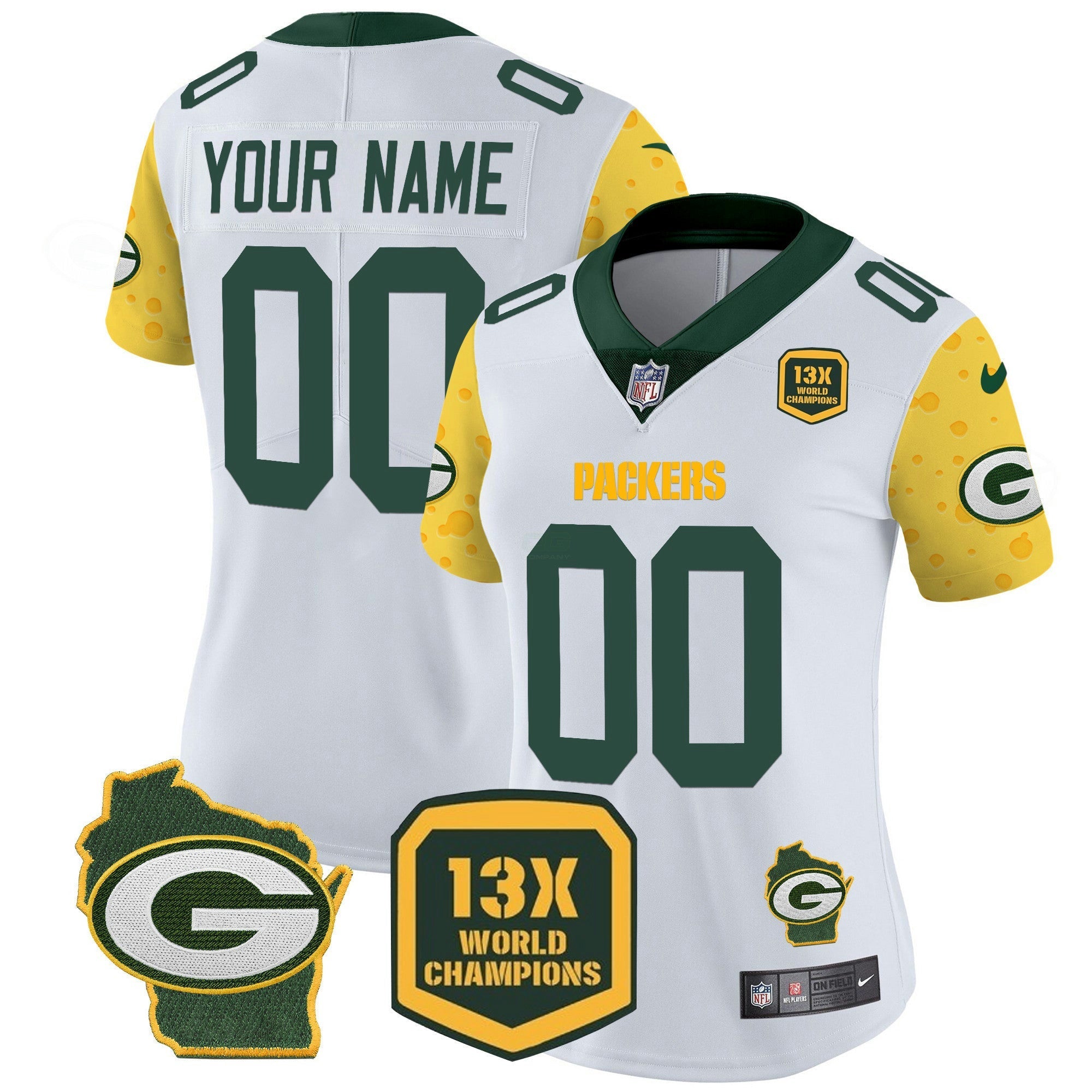 Camisa NFL Green Bay 2025 Cheese Vapor Limited Jersey