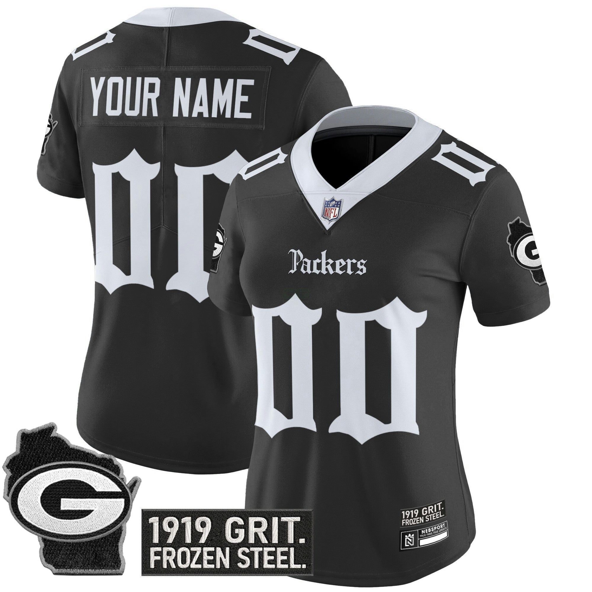 Camisa NFL Green Bay ‘Gothic Frozen Tundra Edition’ Vapor Limited Jersey