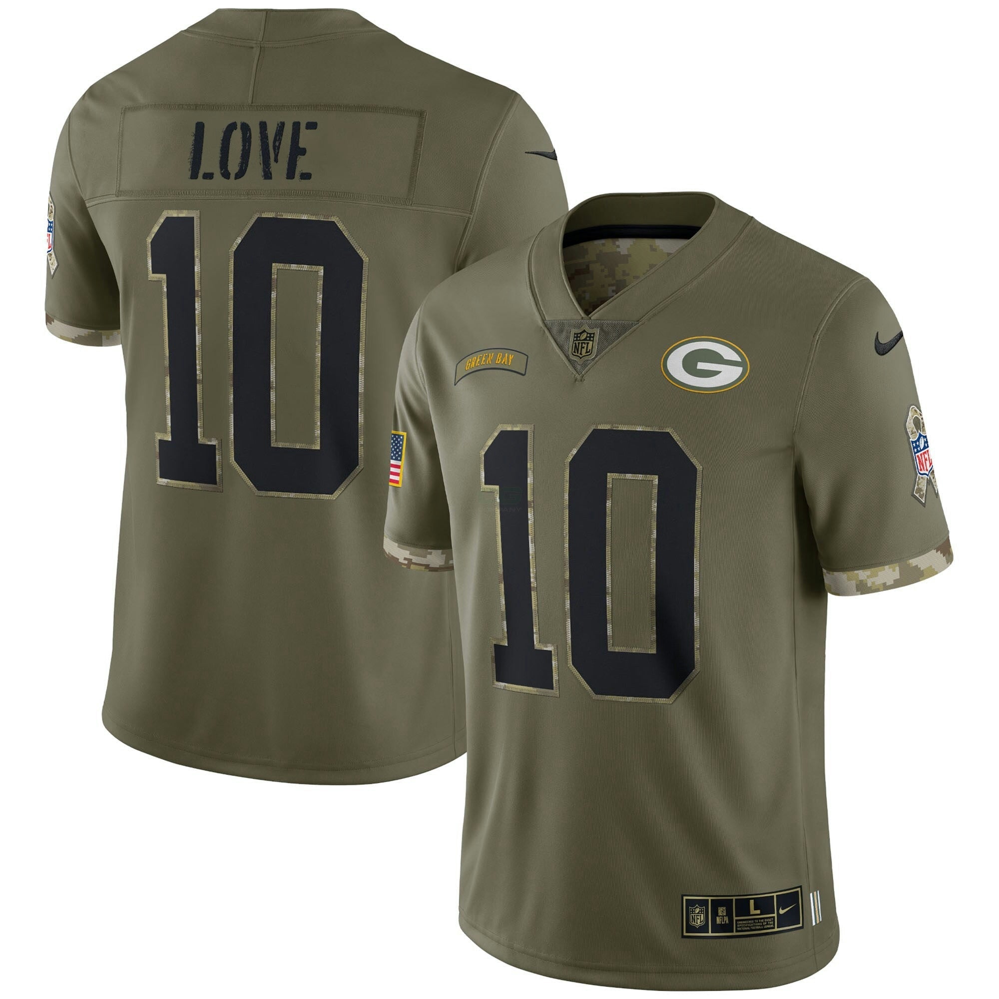 Camisa NFL Green Bay Salute To Service Jersey
