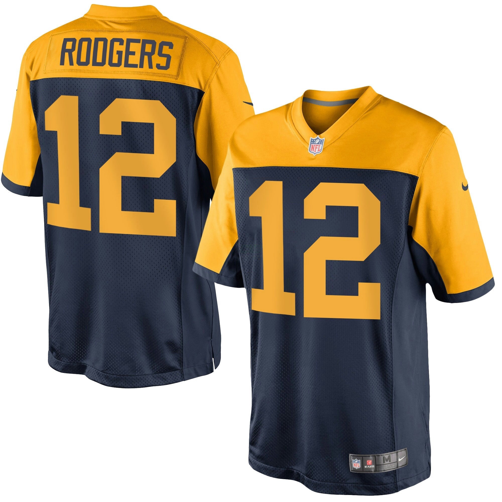 Camisa NFL Green Bay Throwback Azul Marinho Alternativa Jersey