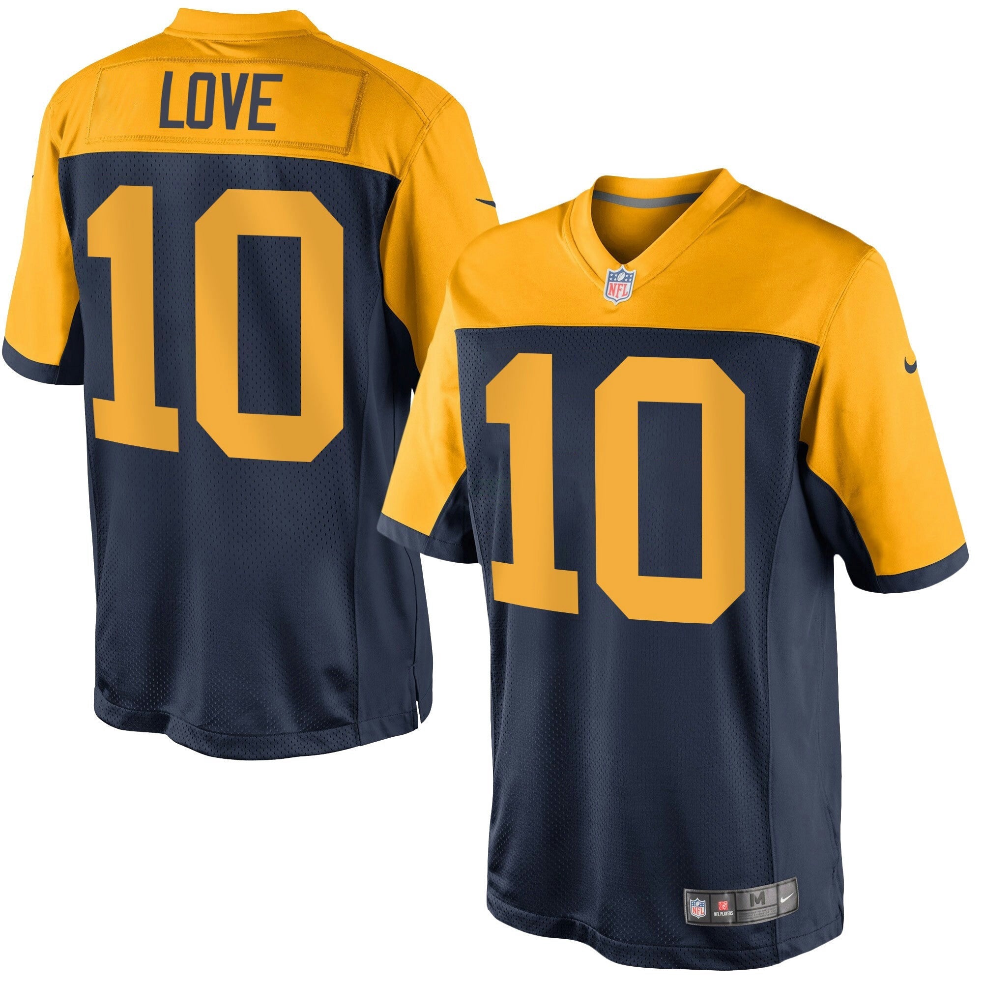Camisa NFL Green Bay Throwback Azul Marinho Alternativa Jersey