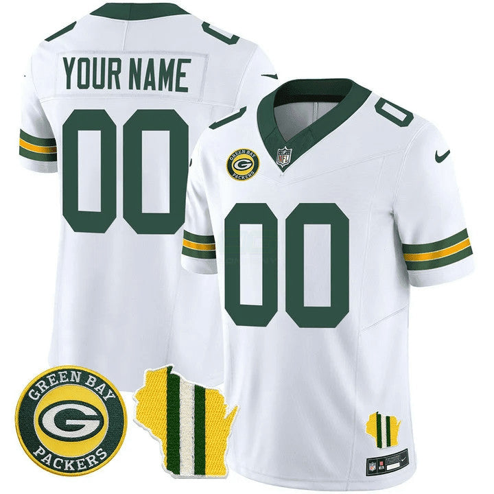 Camisa NFL Green Bay Wisconsin State Patch Vapor Limited Jersey
