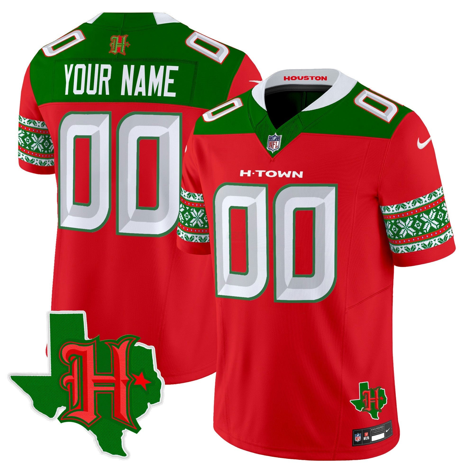 Camisa NFL Houston 2024 Christmas Vapor Limited Jersey