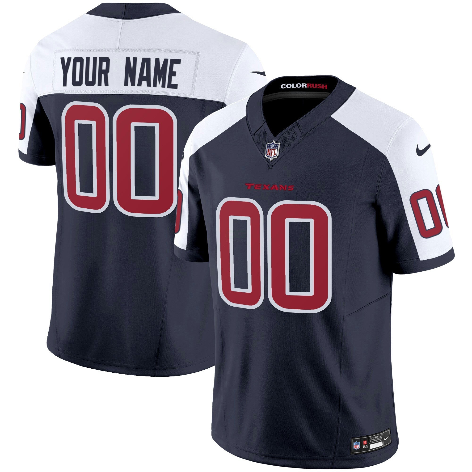 Camisa NFL Houston Color Rush Legend Vapor Jersey