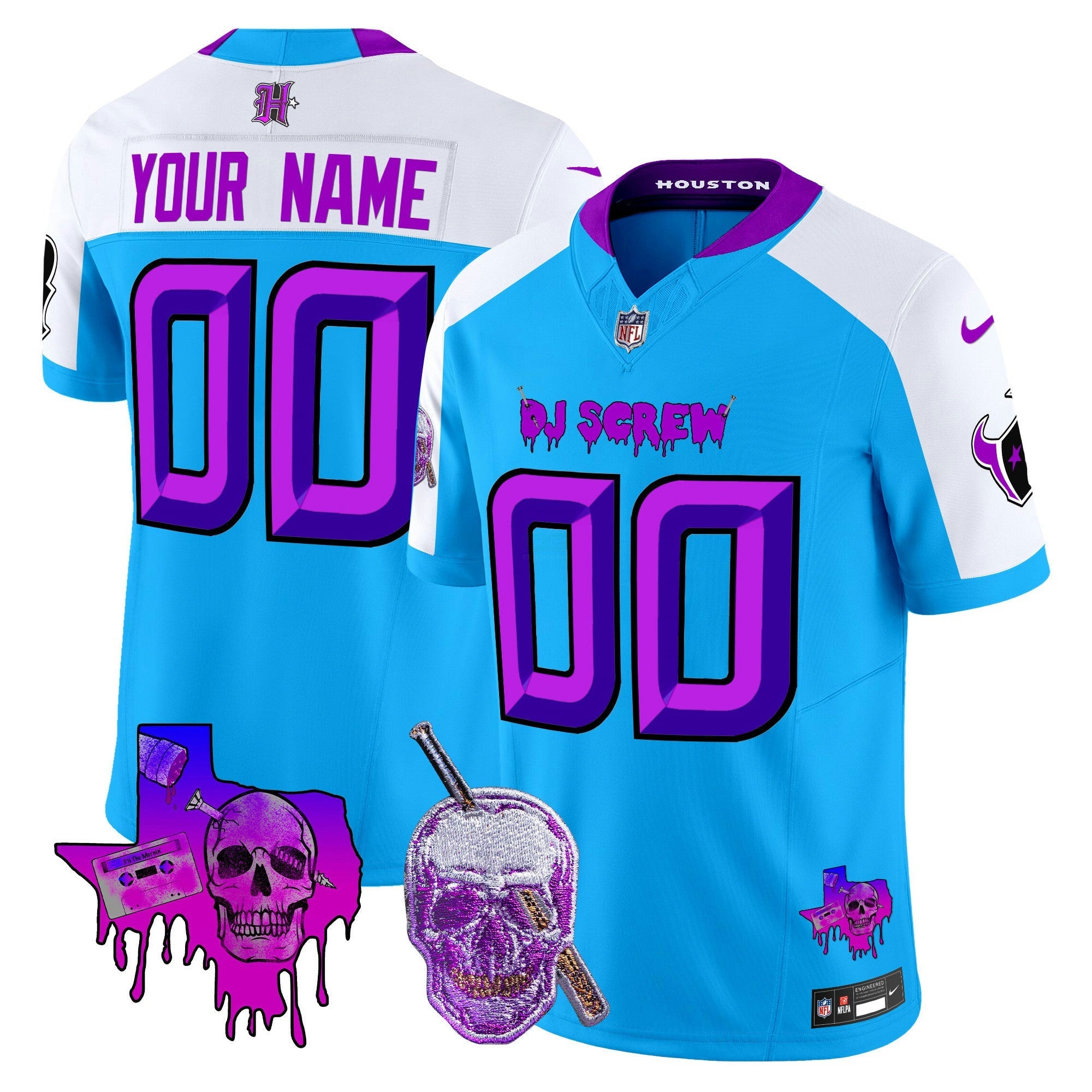 Camisa NFL Houston DJ Screw Vapor Limited Jersey