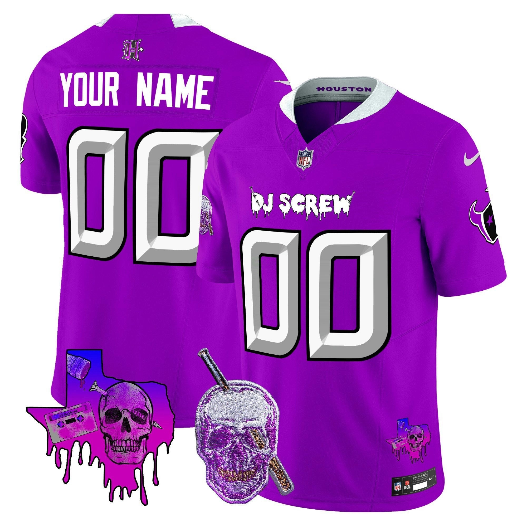 Camisa NFL Houston DJ Screw Vapor Limited Jersey