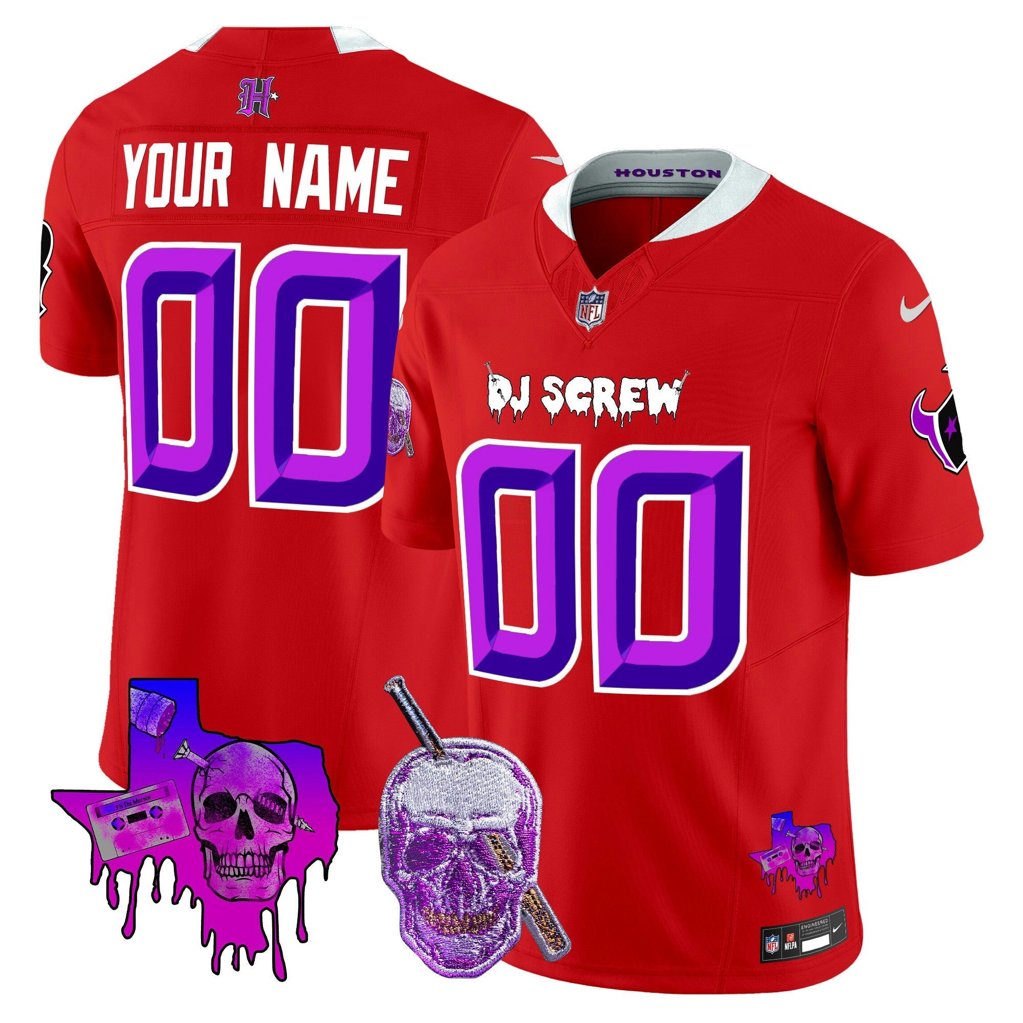 Camisa NFL Houston DJ Screw Vapor Limited Jersey