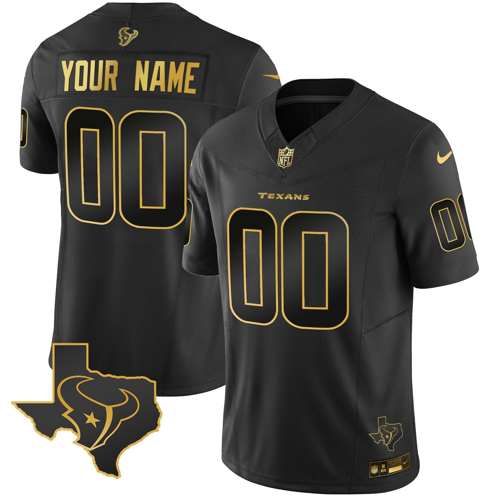 Camisa NFL Houston Gold Vapor Limited Jersey
