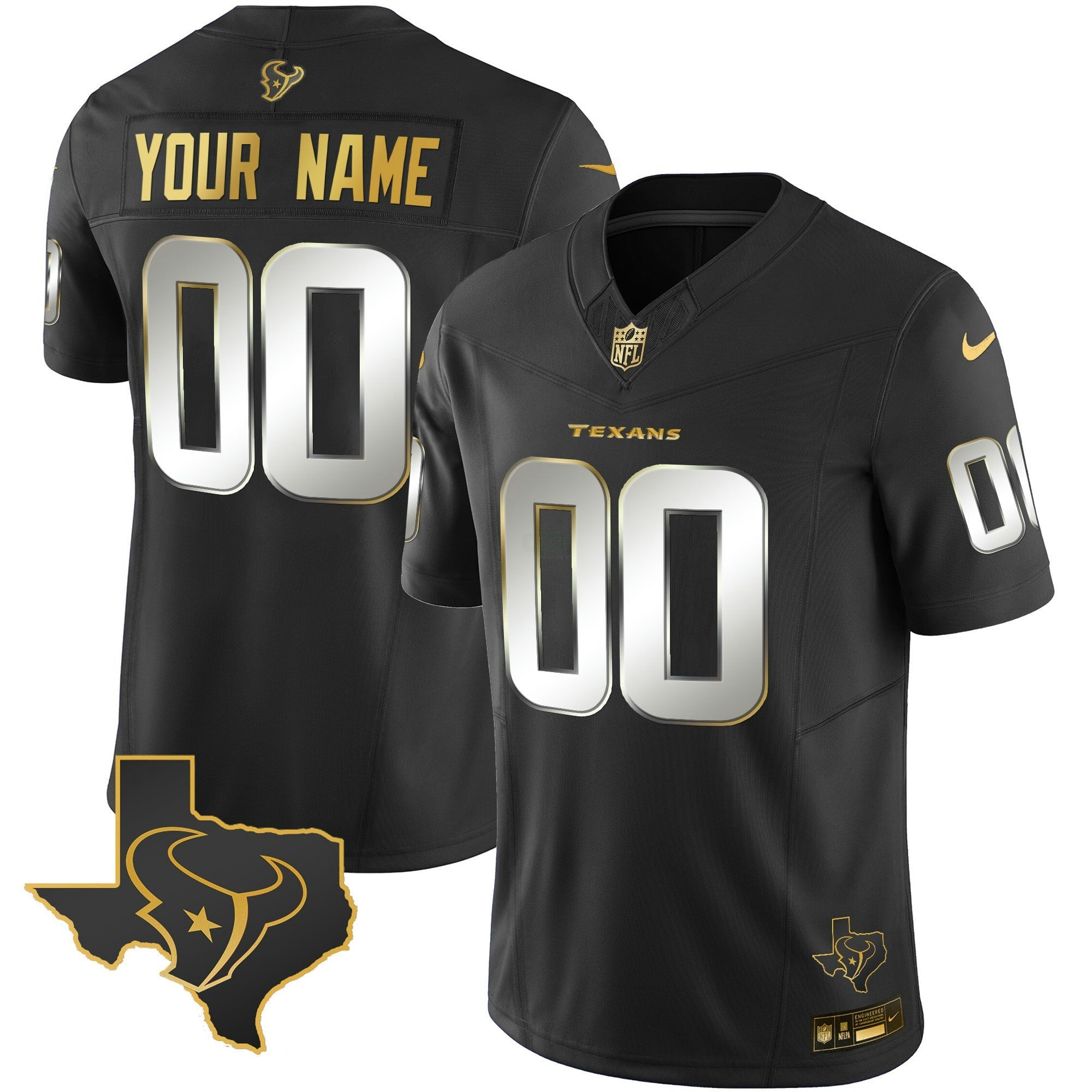 Camisa NFL Houston Gold Vapor Limited Jersey