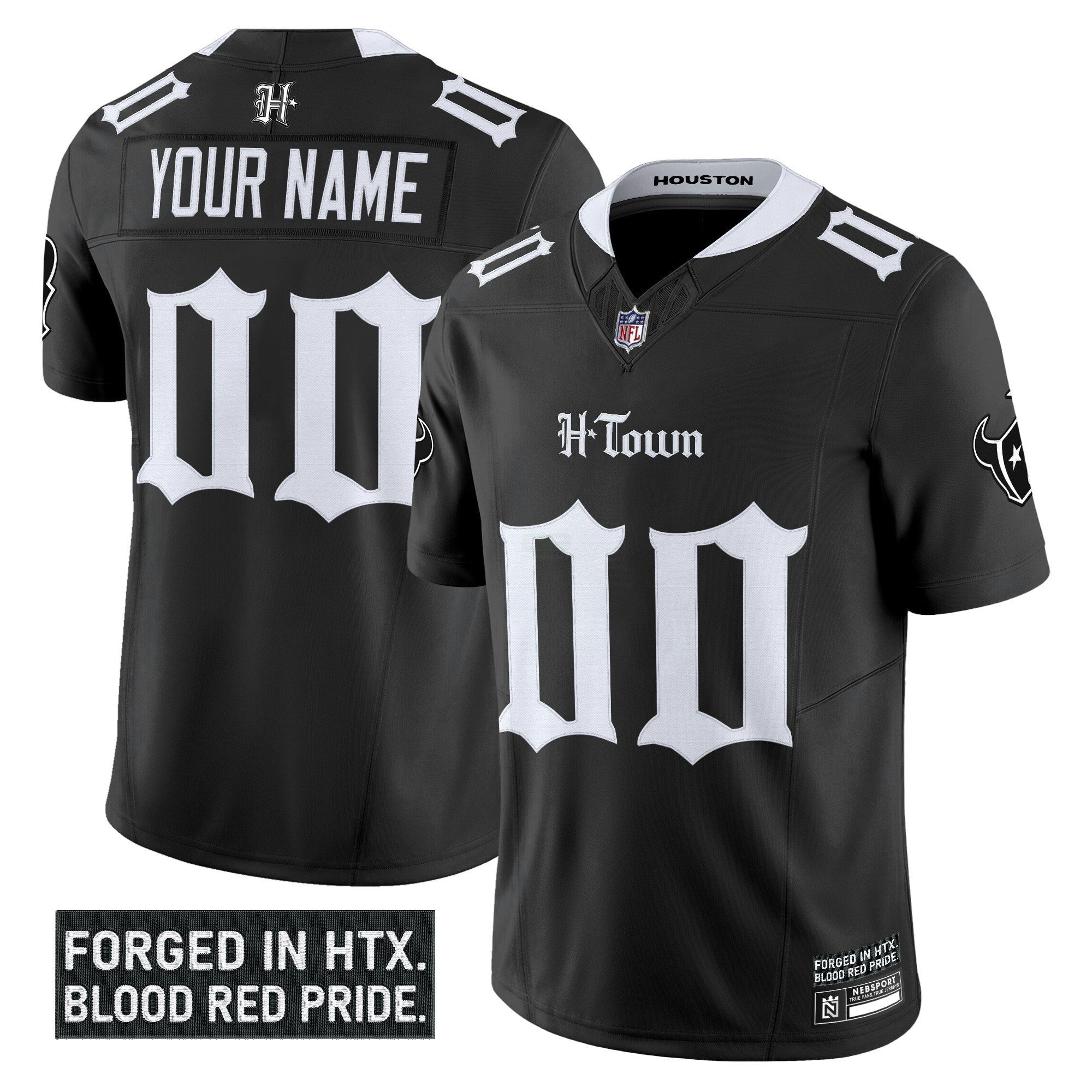 Camisa NFL Houston ‘Gothic Lone Star Shadows Edition’ Vapor Limited Jersey