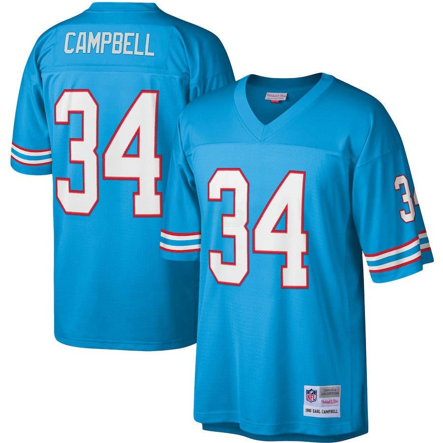 Camisa NFL Houston Oilers Earl Campbell Throwback Jersey