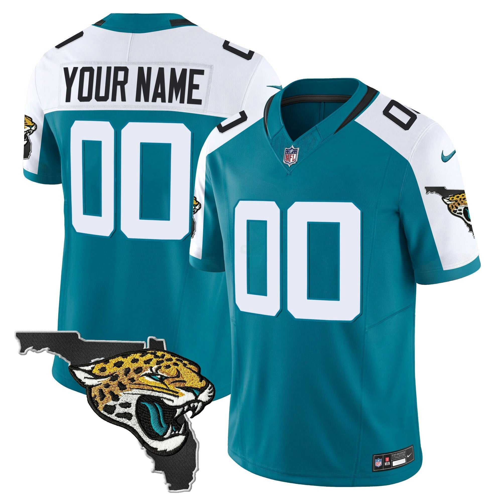 Camisa NFL Jacksonville Florida Patch Vapor Jersey