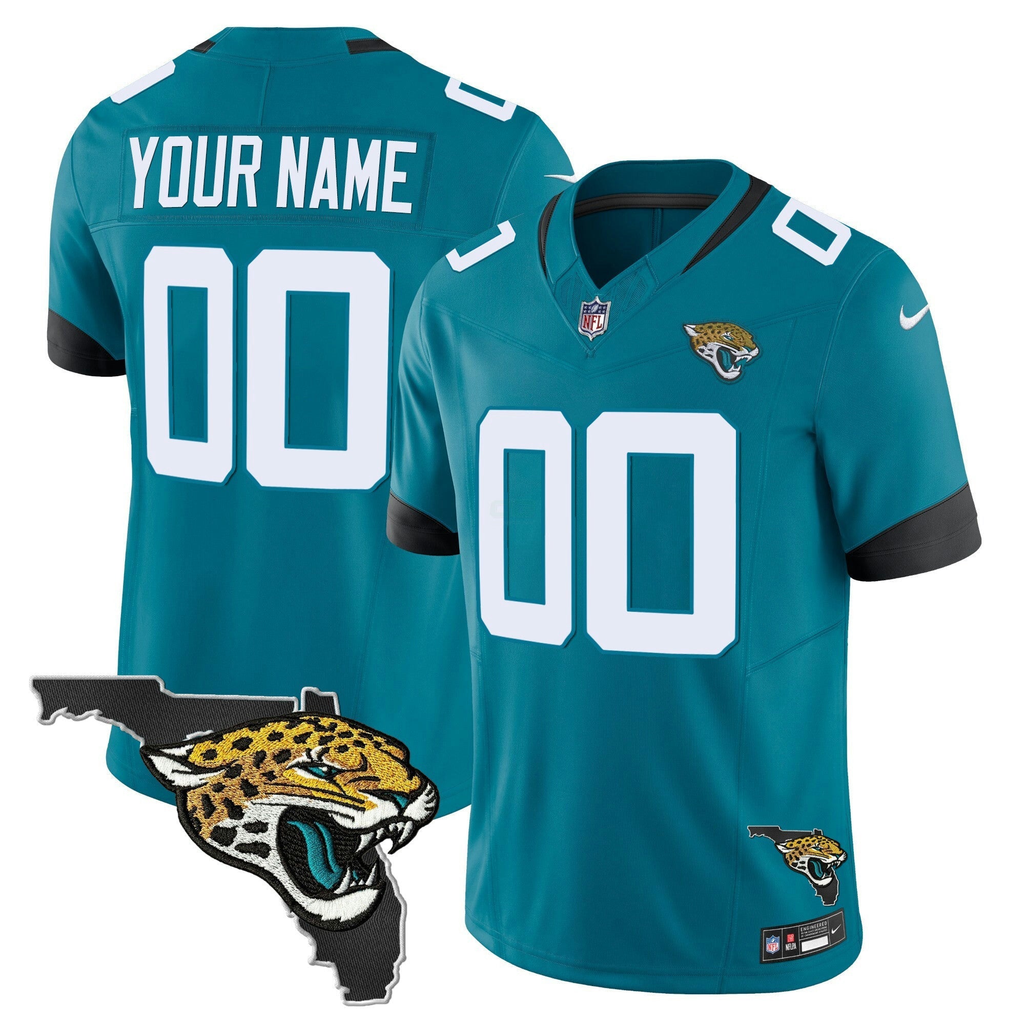 Camisa NFL Jacksonville Florida Patch Vapor Jersey