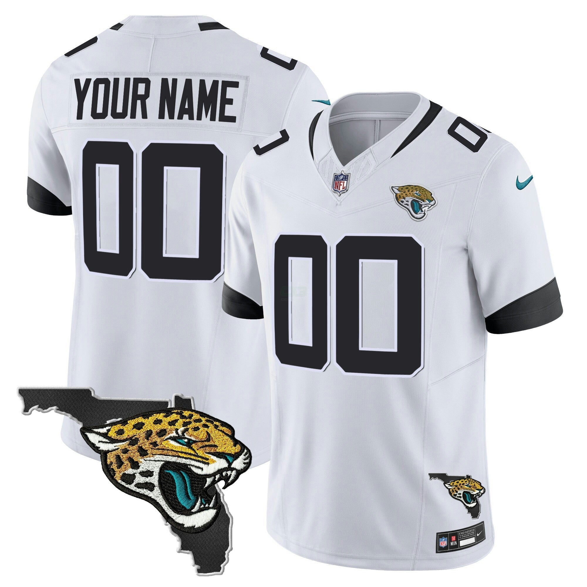Camisa NFL Jacksonville Florida Patch Vapor Jersey