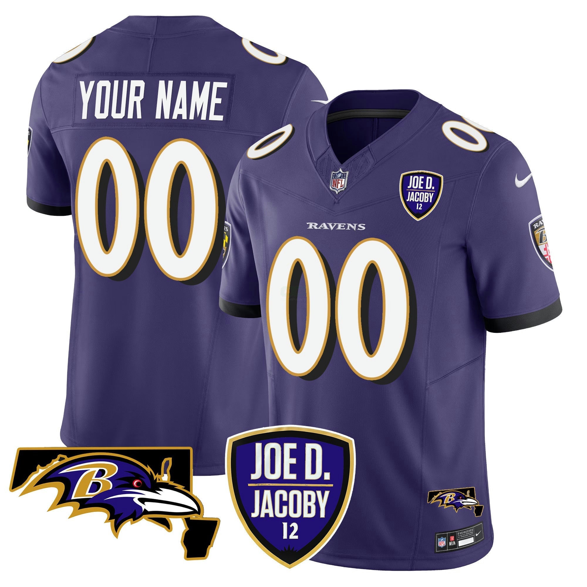 Camisa NFL Joe D & Jacoby Patch Vapor Limited Jersey