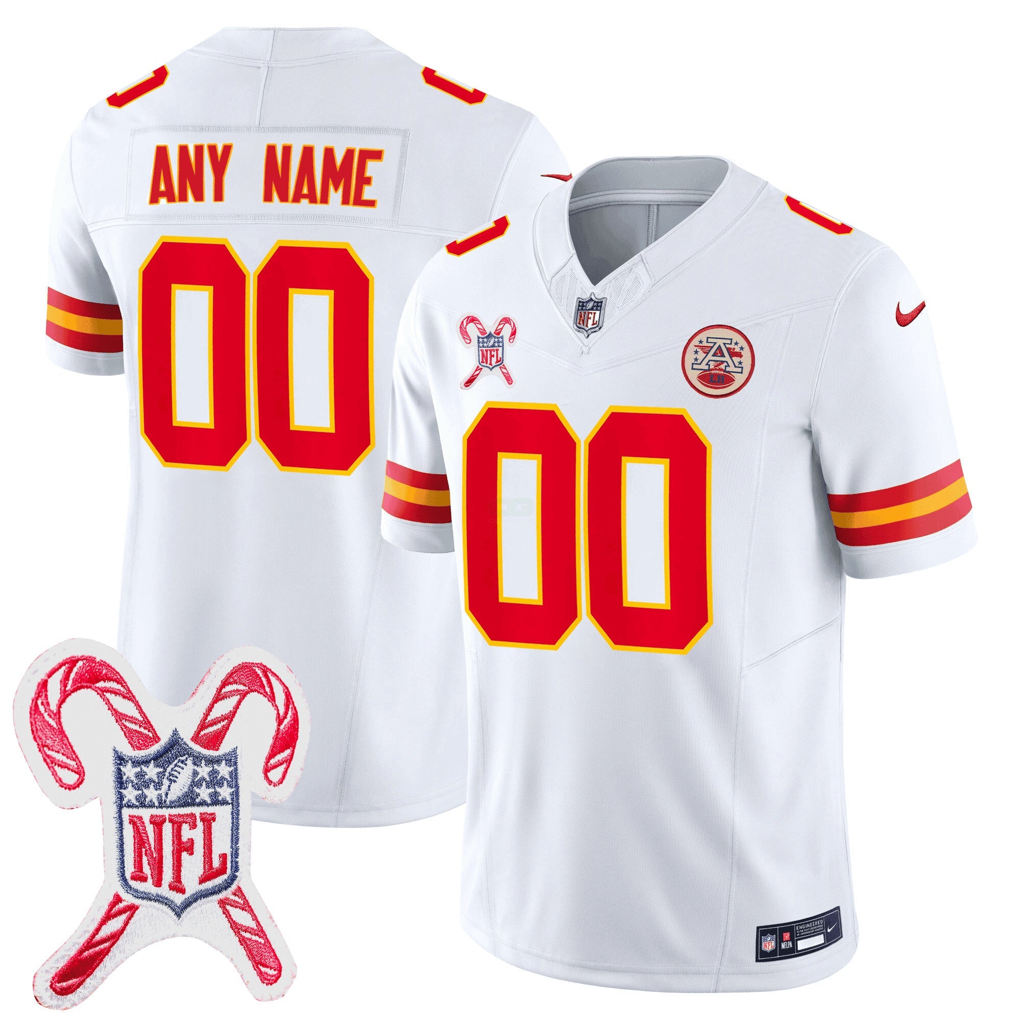 Camisa NFL Kansas City Christmas Patch Vapor Limited Jersey