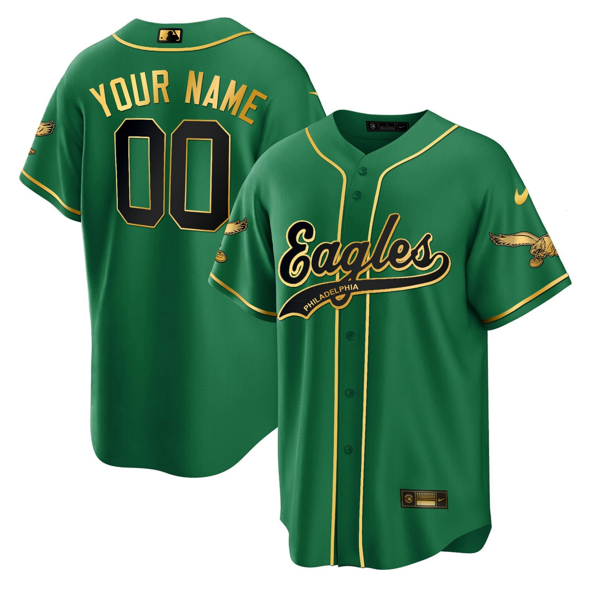 Camisa NFL Kelly Green Baseball Limited Jersey