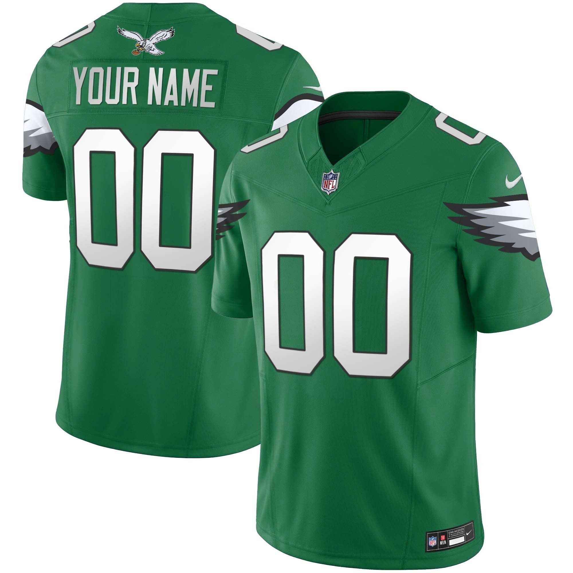 Camisa NFL Kelly Green Vapor Limited Jersey V3