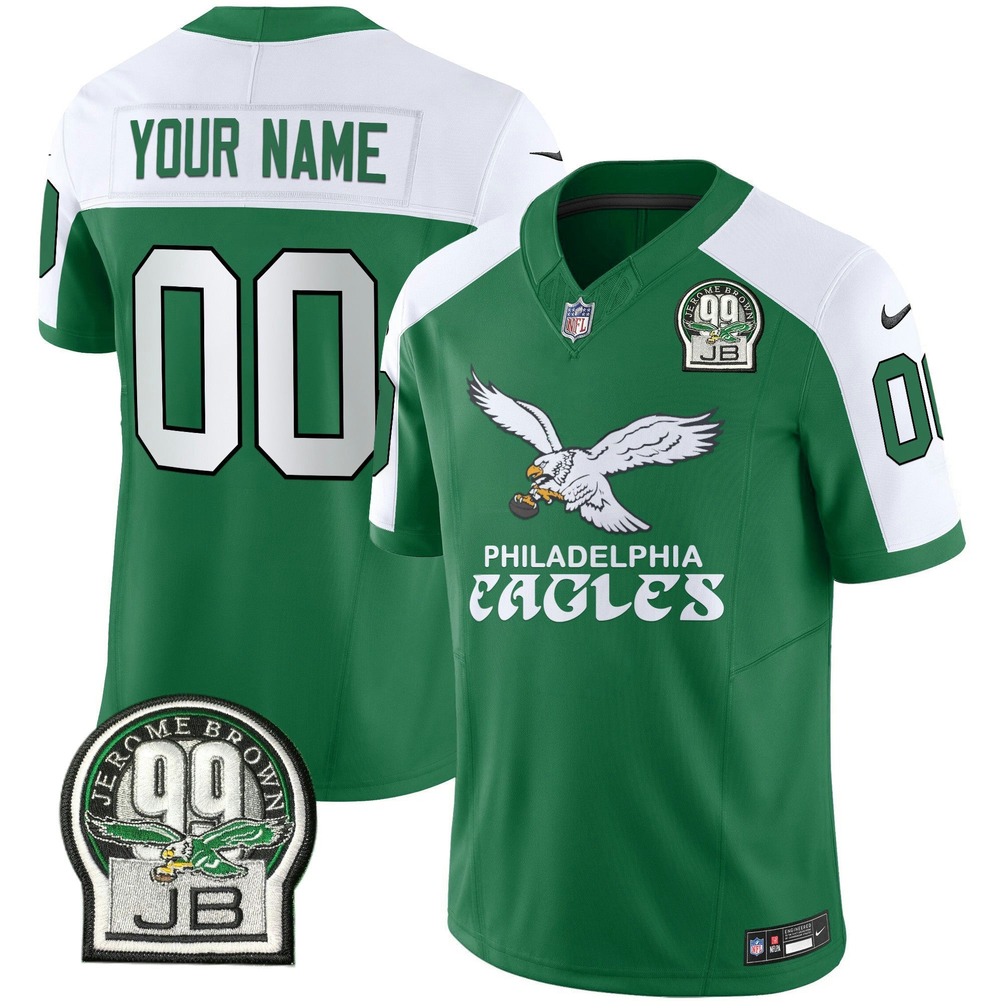 Camisa NFL Kelly Green Vapor Limited Jersey V5