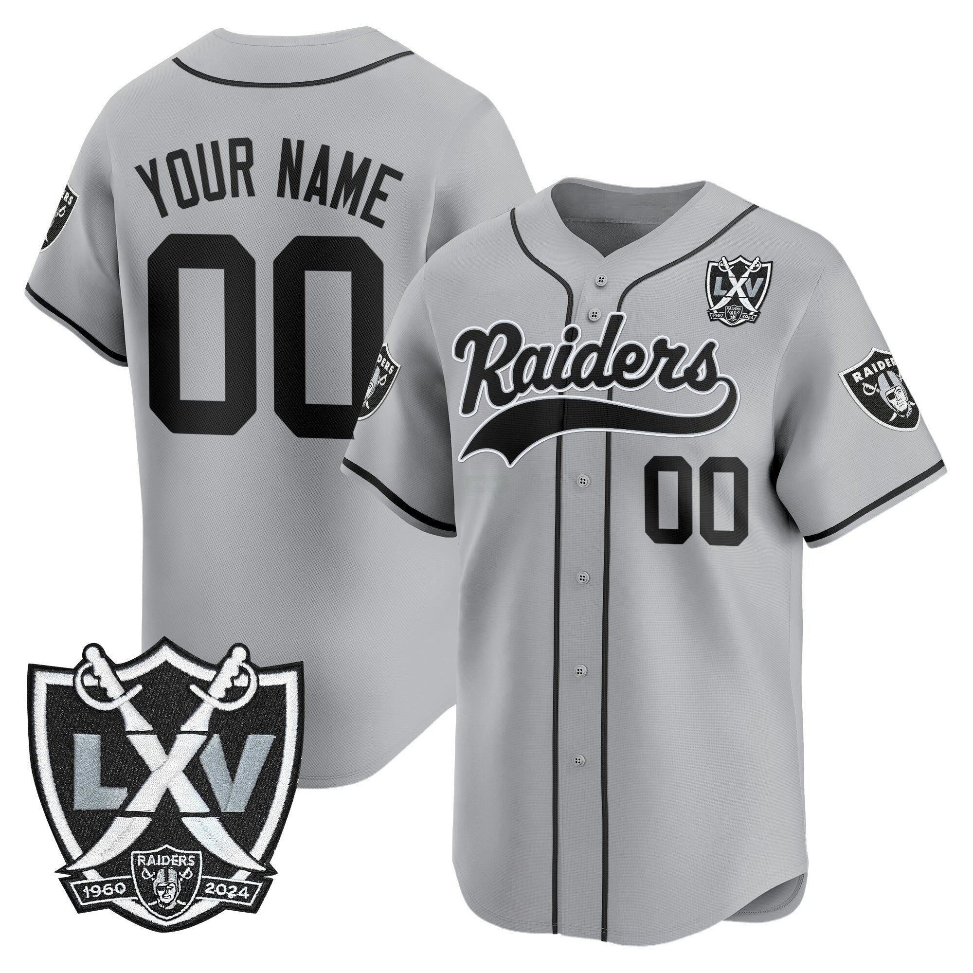 Camisa NFL Las Vegas 65th Anniversary Patch Vapor Jersey