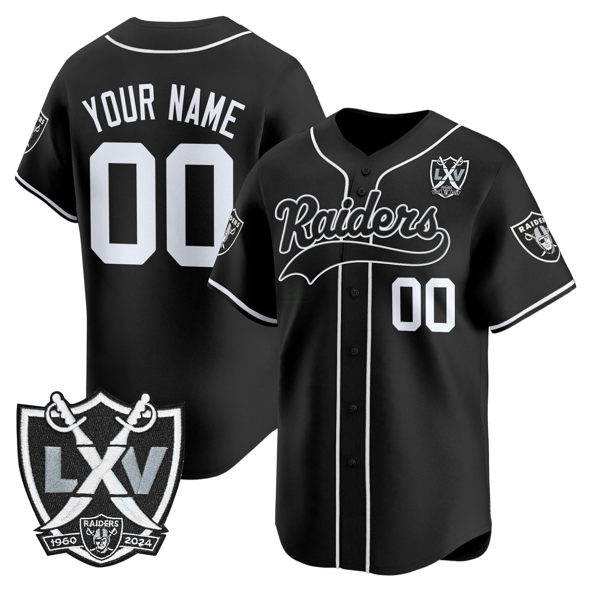Camisa NFL Las Vegas 65th Anniversary Patch Vapor Jersey