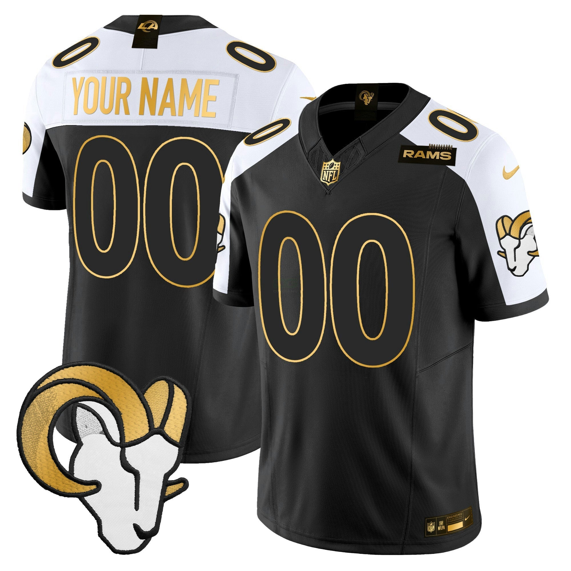 Camisa NFL Los Angeles 2024 Dourada Vapor Limited Jersey